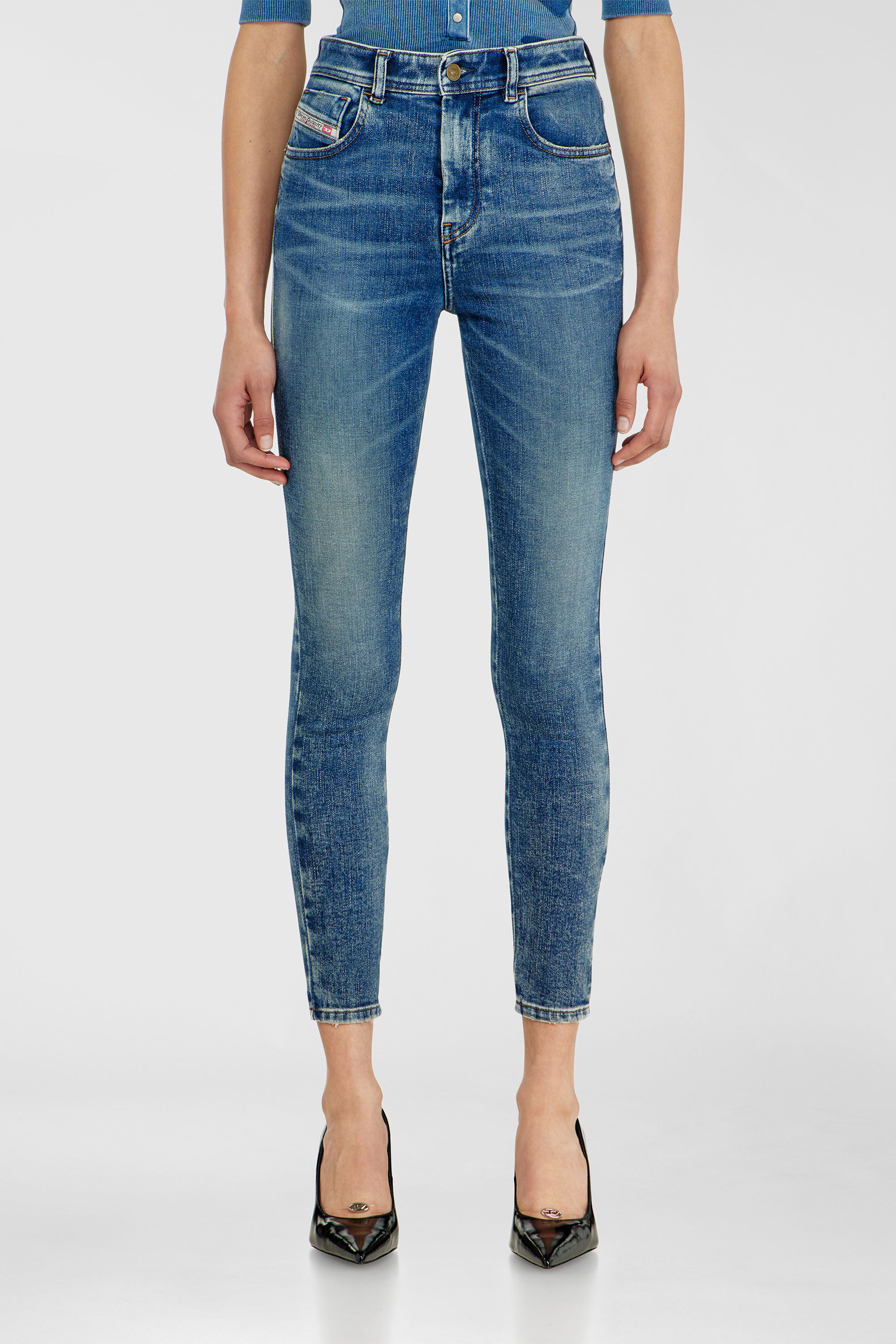 Diesel - Skinny Jeans 1984 Slandy-High 09P72 Mujer, Azul medio - 4