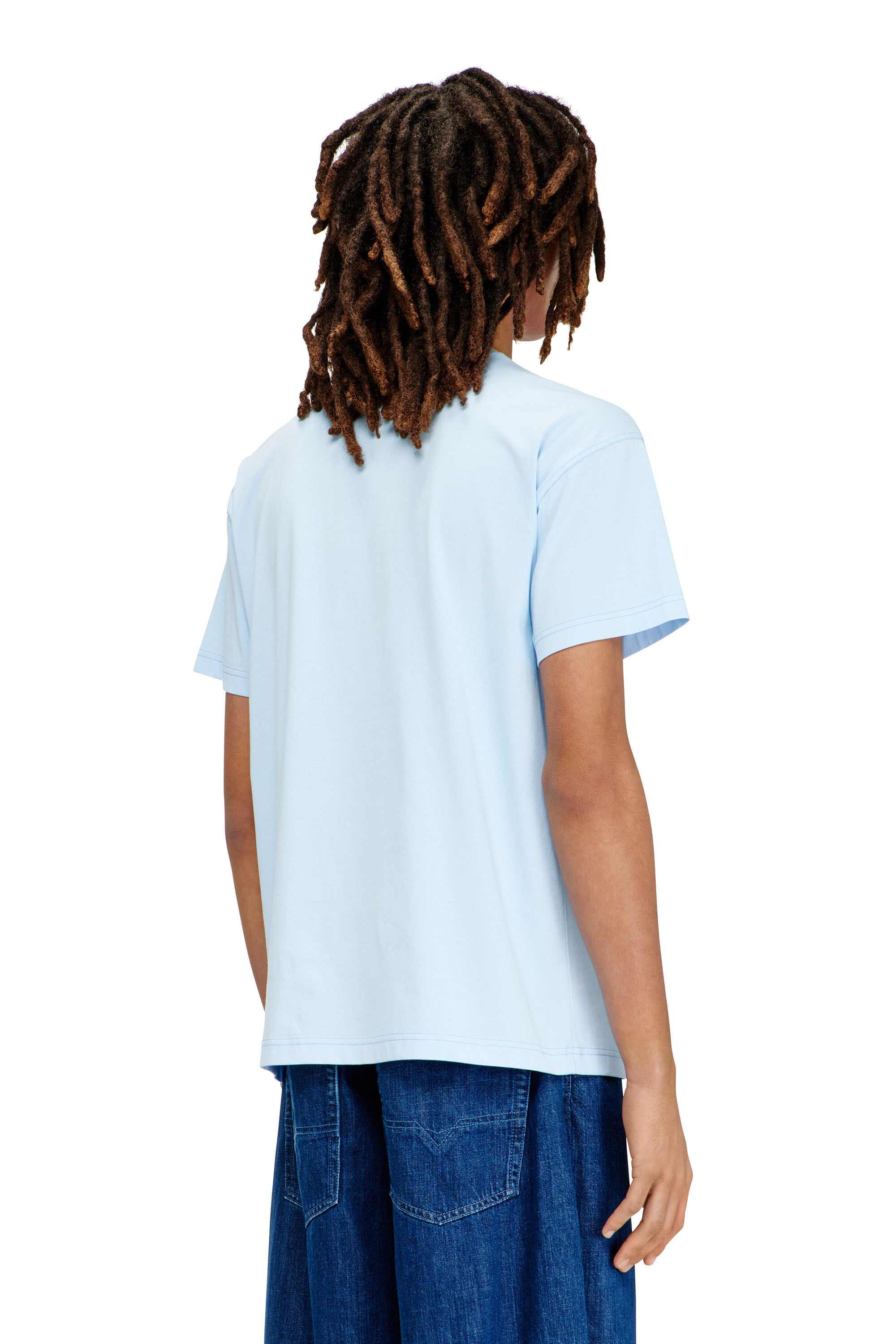 Diesel - T-NORM-V13, Camiseta con estampado de plastisol Hombre in Azul marino - 4