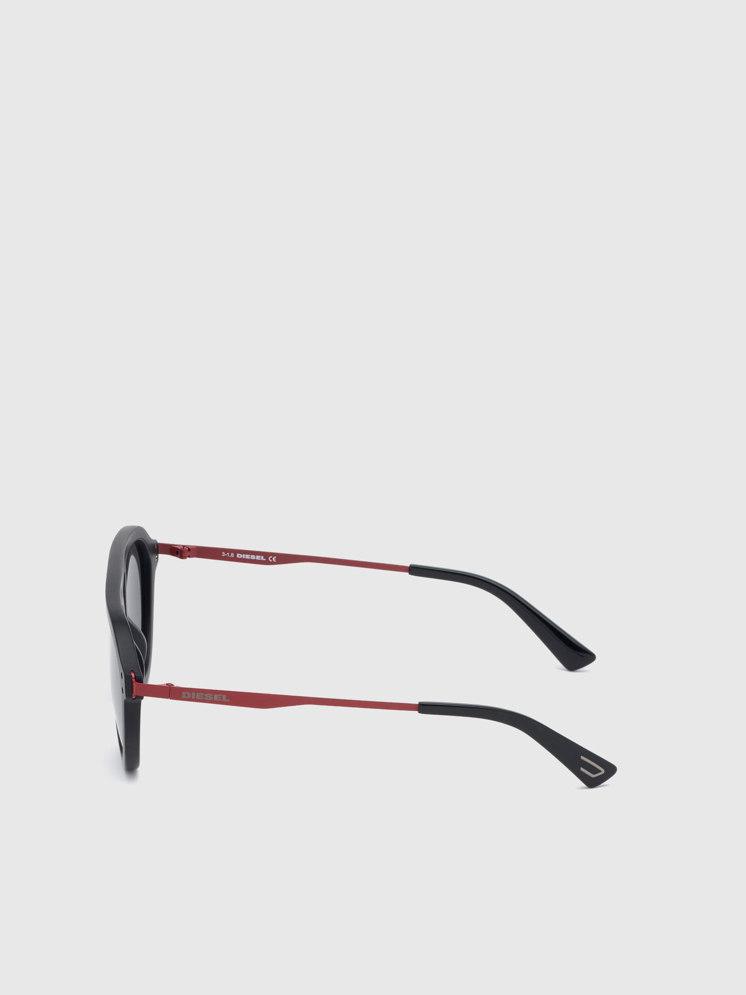 Diesel - DL0277, Gafas de sol estilo aviador en acetato Hombre in Negro - 3