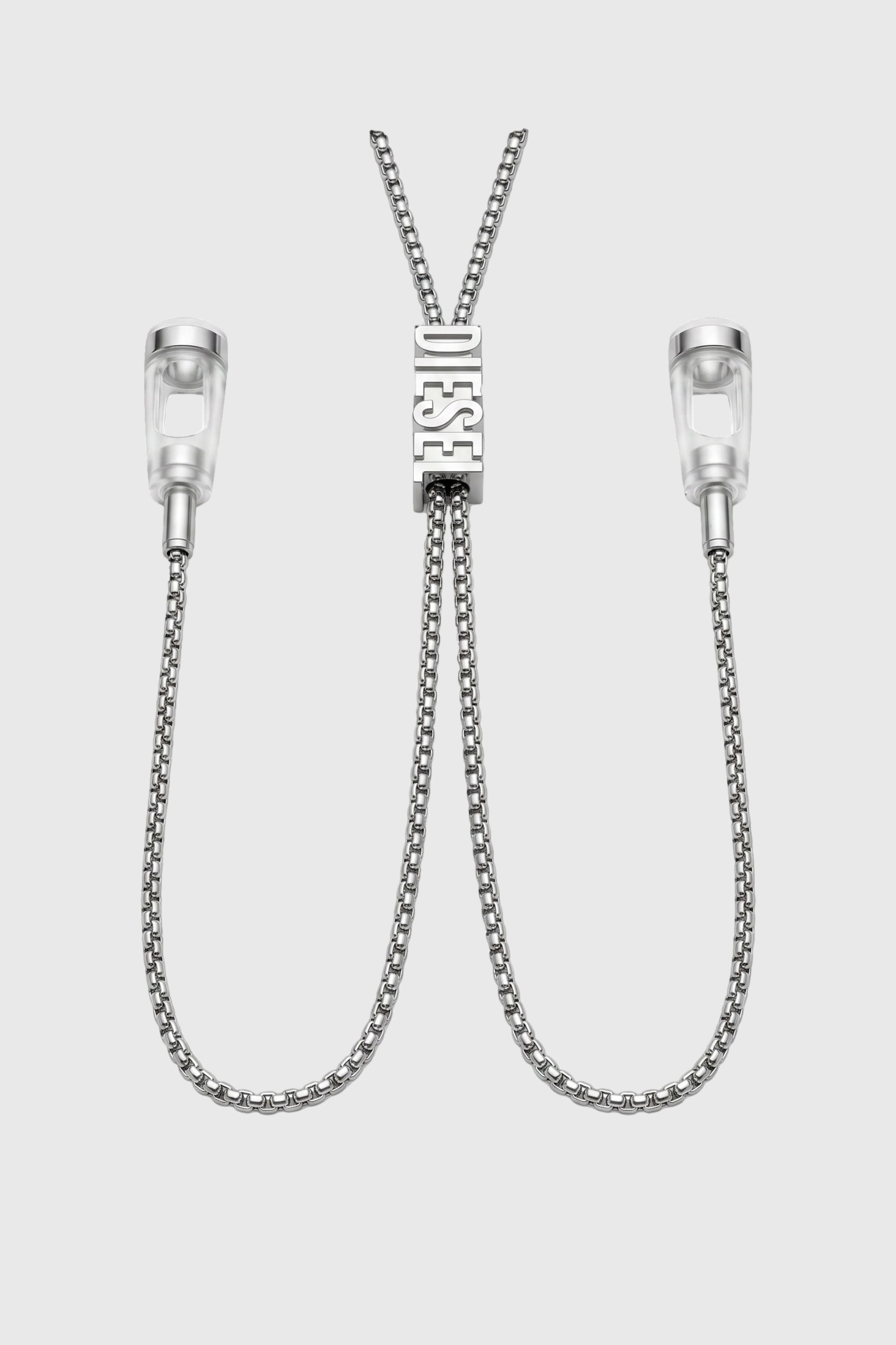 Diesel - 60669 EARBUDS CHAIN EARBUNDS CHAIN, Collar D Chain para auriculares Unisex in Plateado - 1