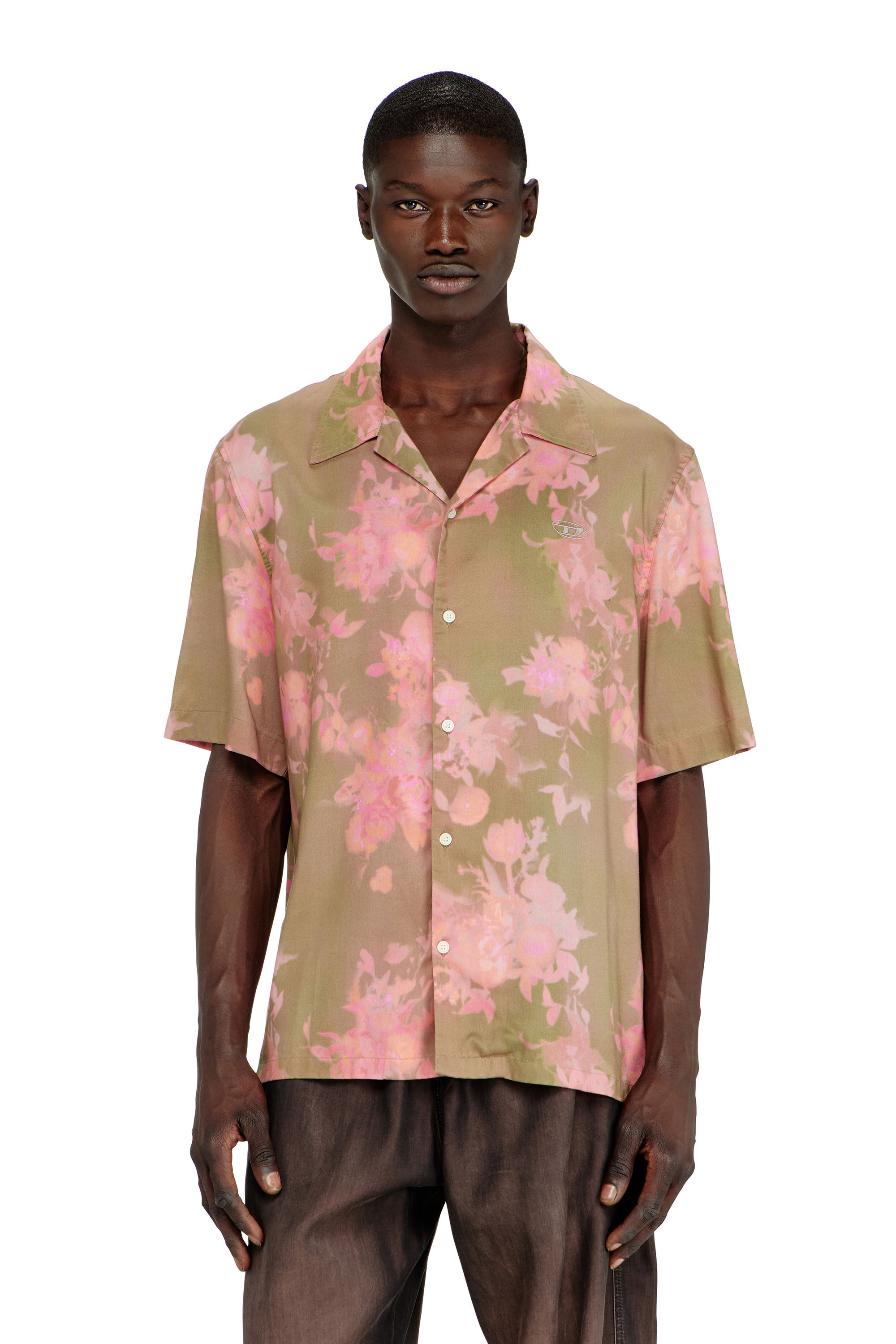 Diesel - S-BRAD-QMCE, Camisa de lyocell con estampado floral integral Hombre in ToBeDefined - 3