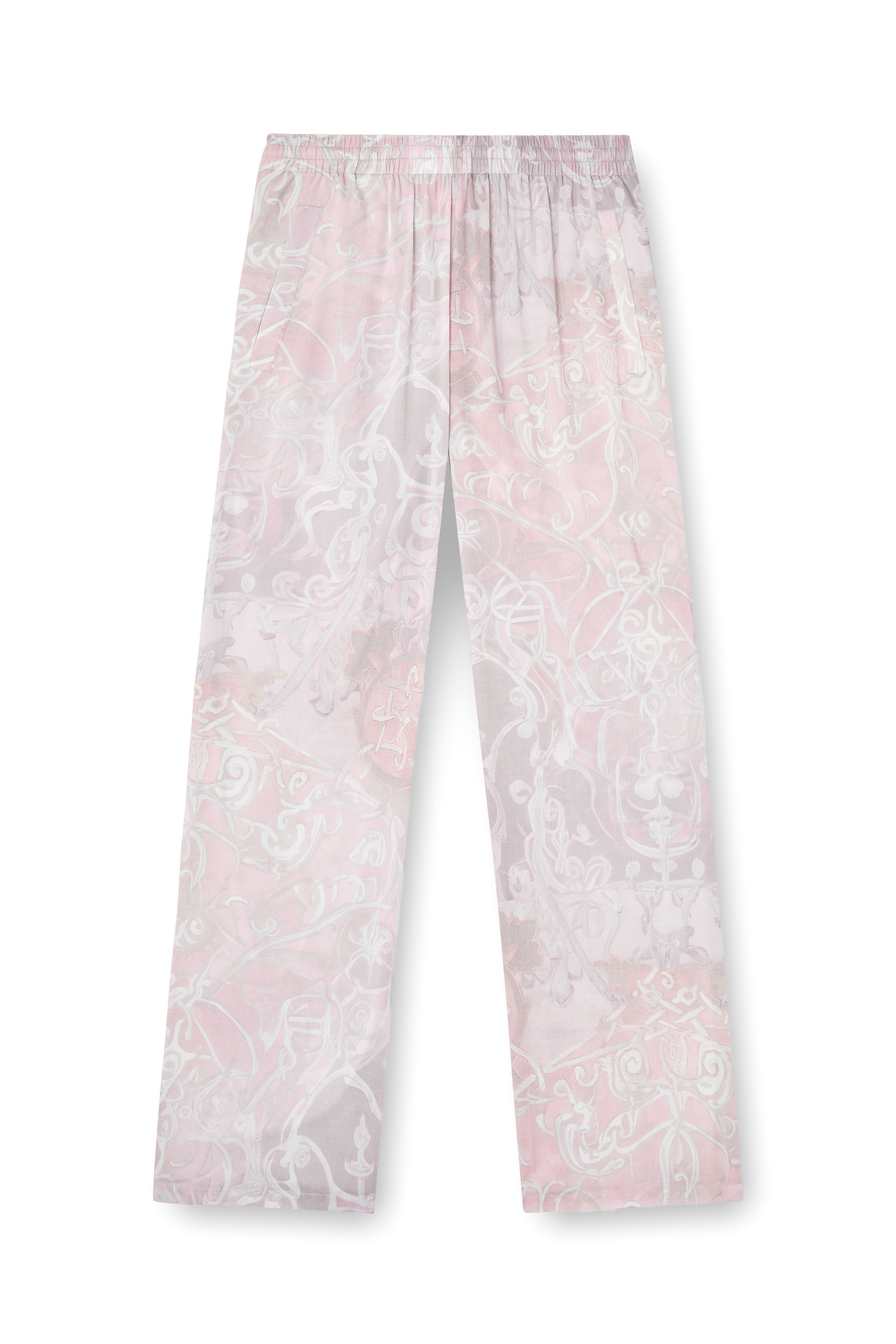 Diesel - P-THECK-A-AJFW, Pantalones de chándal con estampado medieval Unisex in Rosa - 2