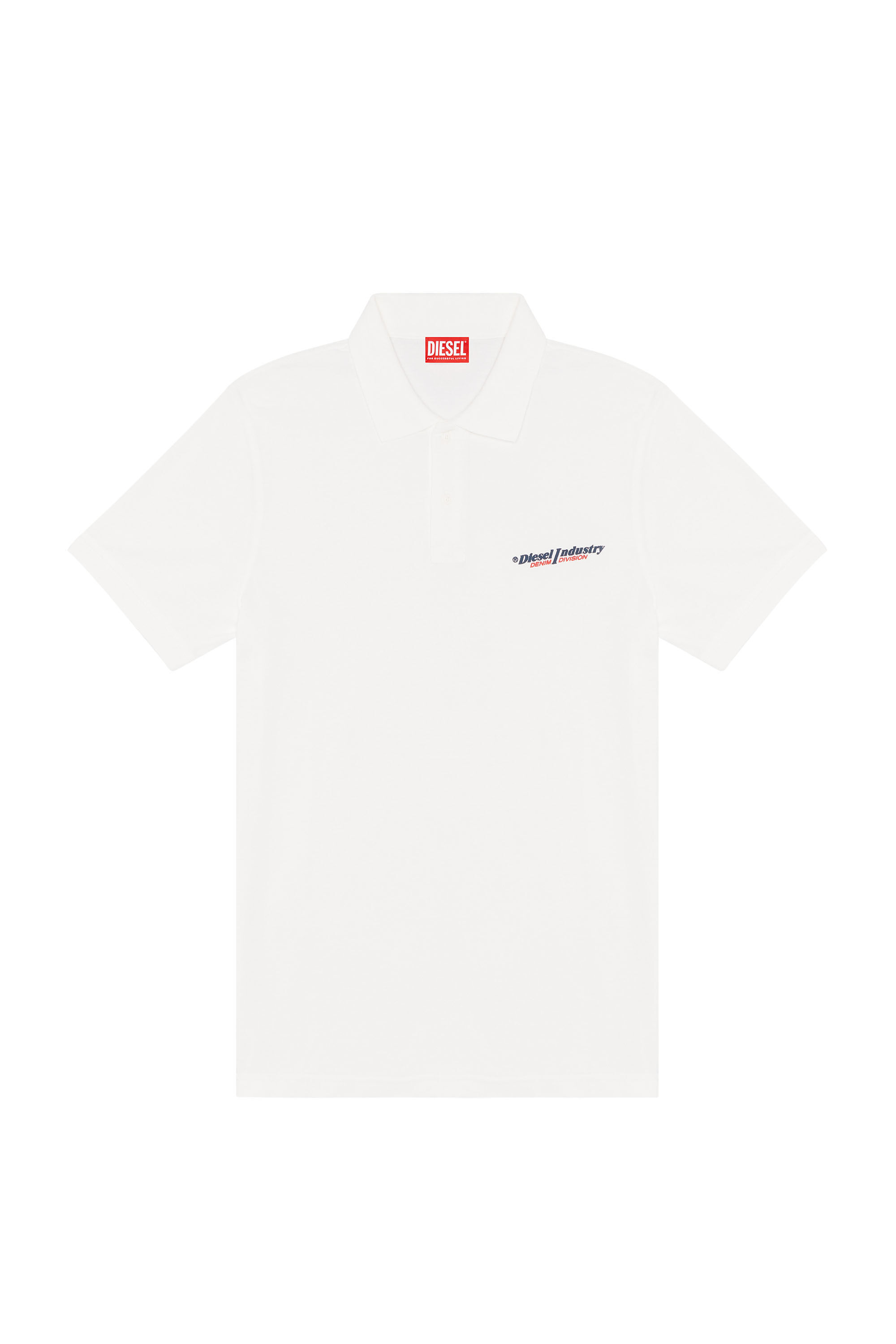 Diesel - T-SMITH-IND, Polo con estampado Diesel Industry Hombre in Blanco - 2