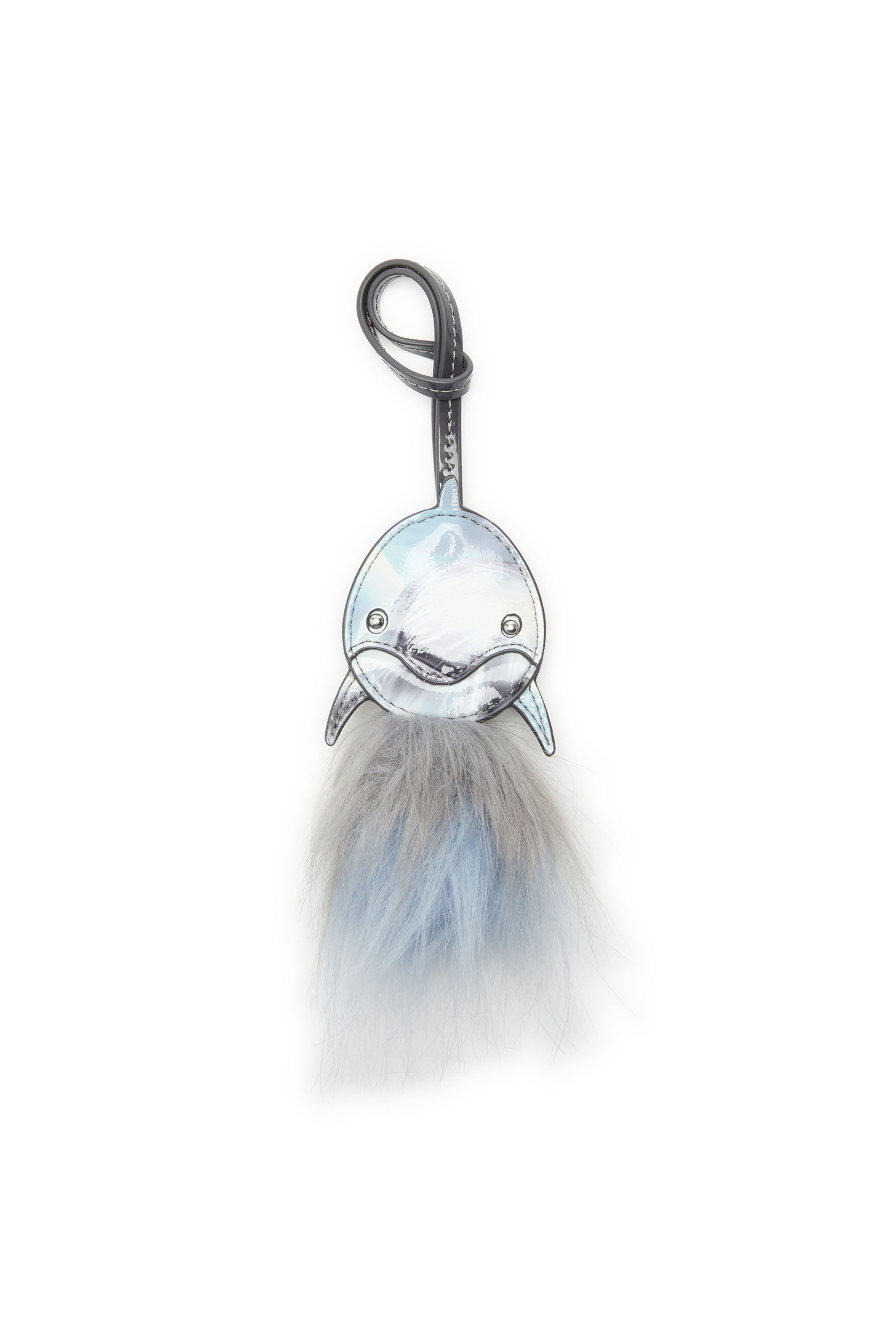 Diesel - FUR CHARMS II, Charm con forma de delf&iacute;n y cola esponjosa Mujer in Azul marino - 5