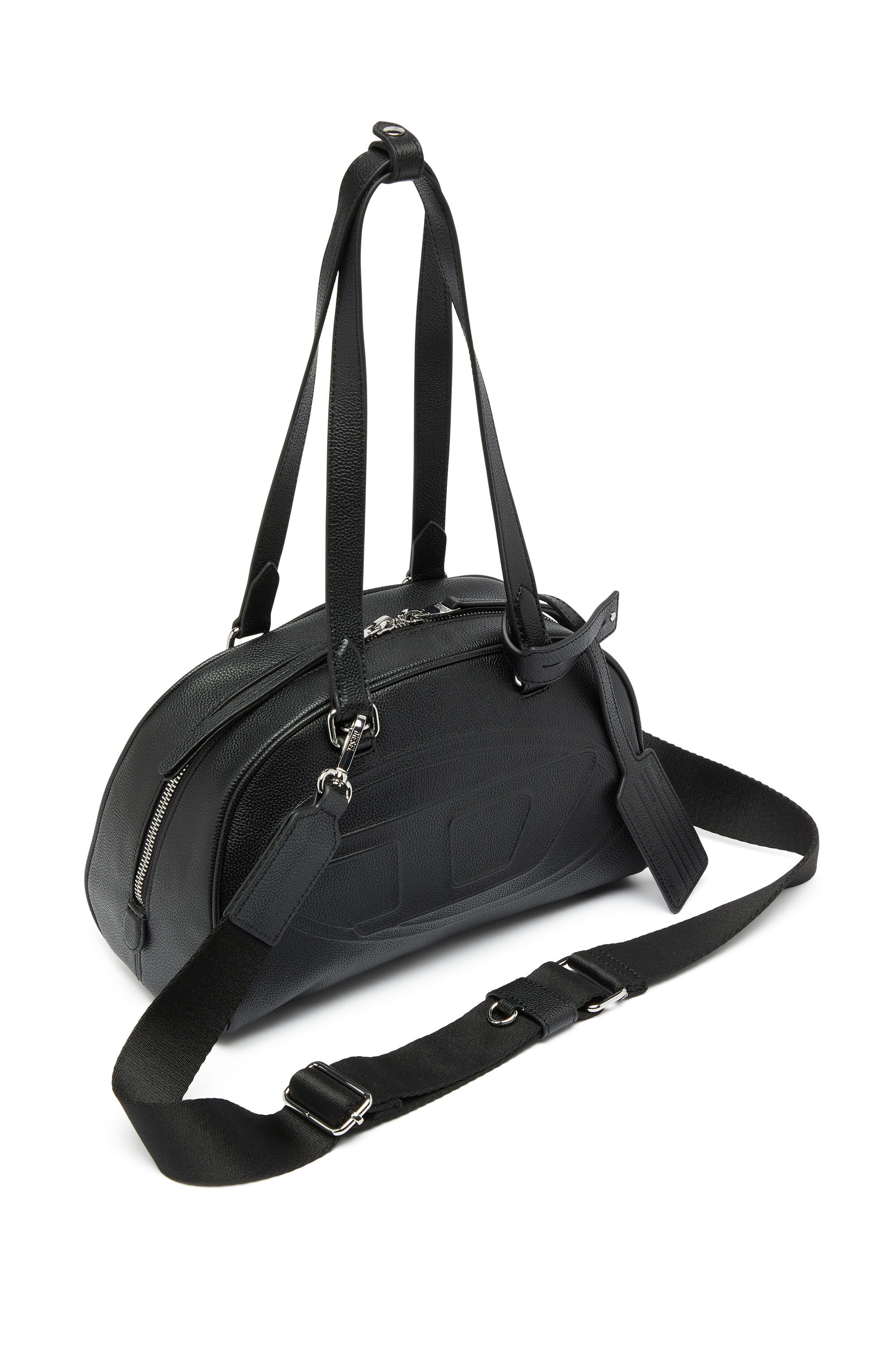 Diesel - 1DR DOME SHOULDER, 1DR Dome - Bolso Boston de piel con logo en relieve Unisex in ToBeDefined - 5