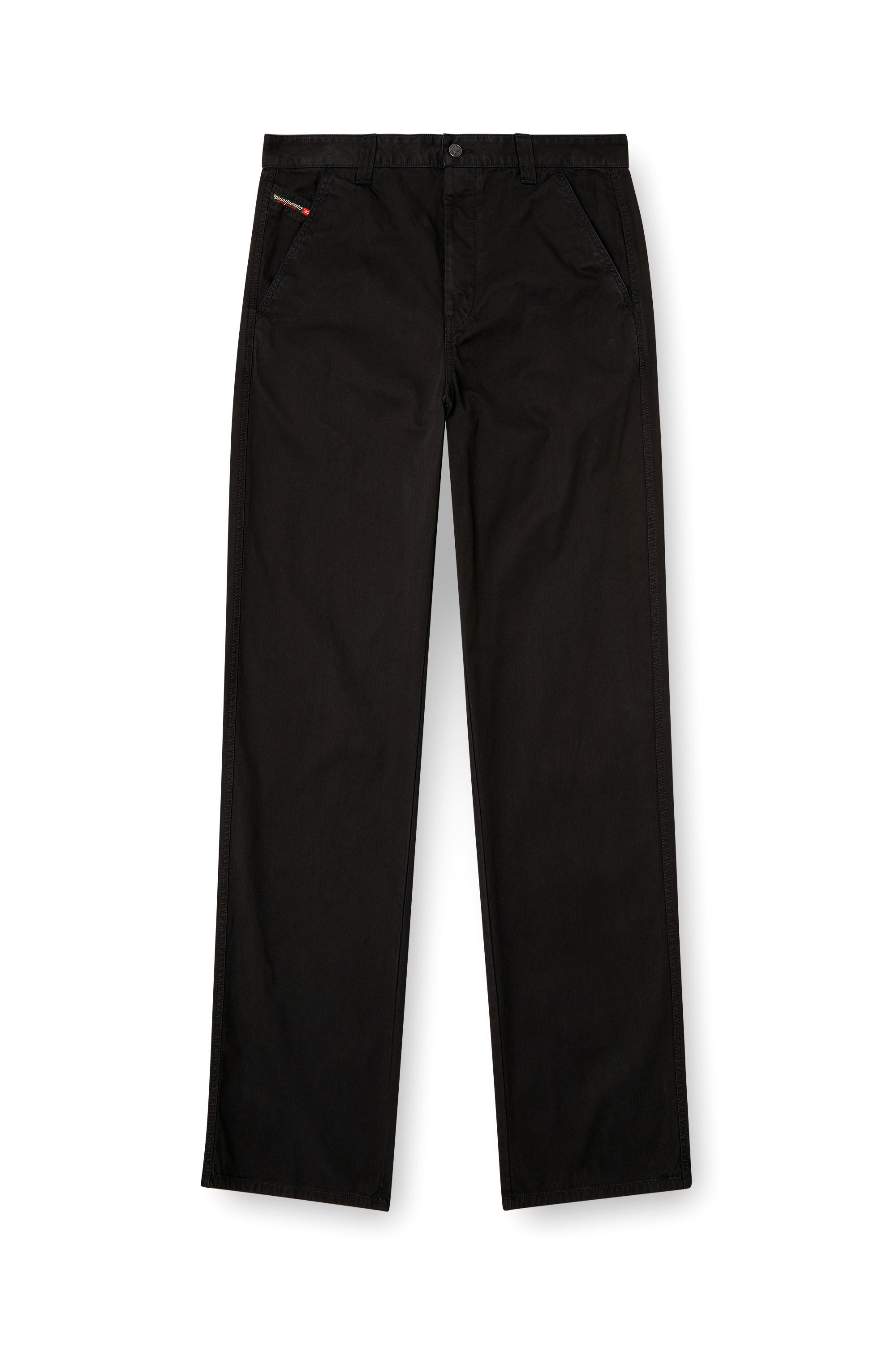 Diesel - P-HANT-CHINO, Pantalones chinos Hombre in Negro - 2