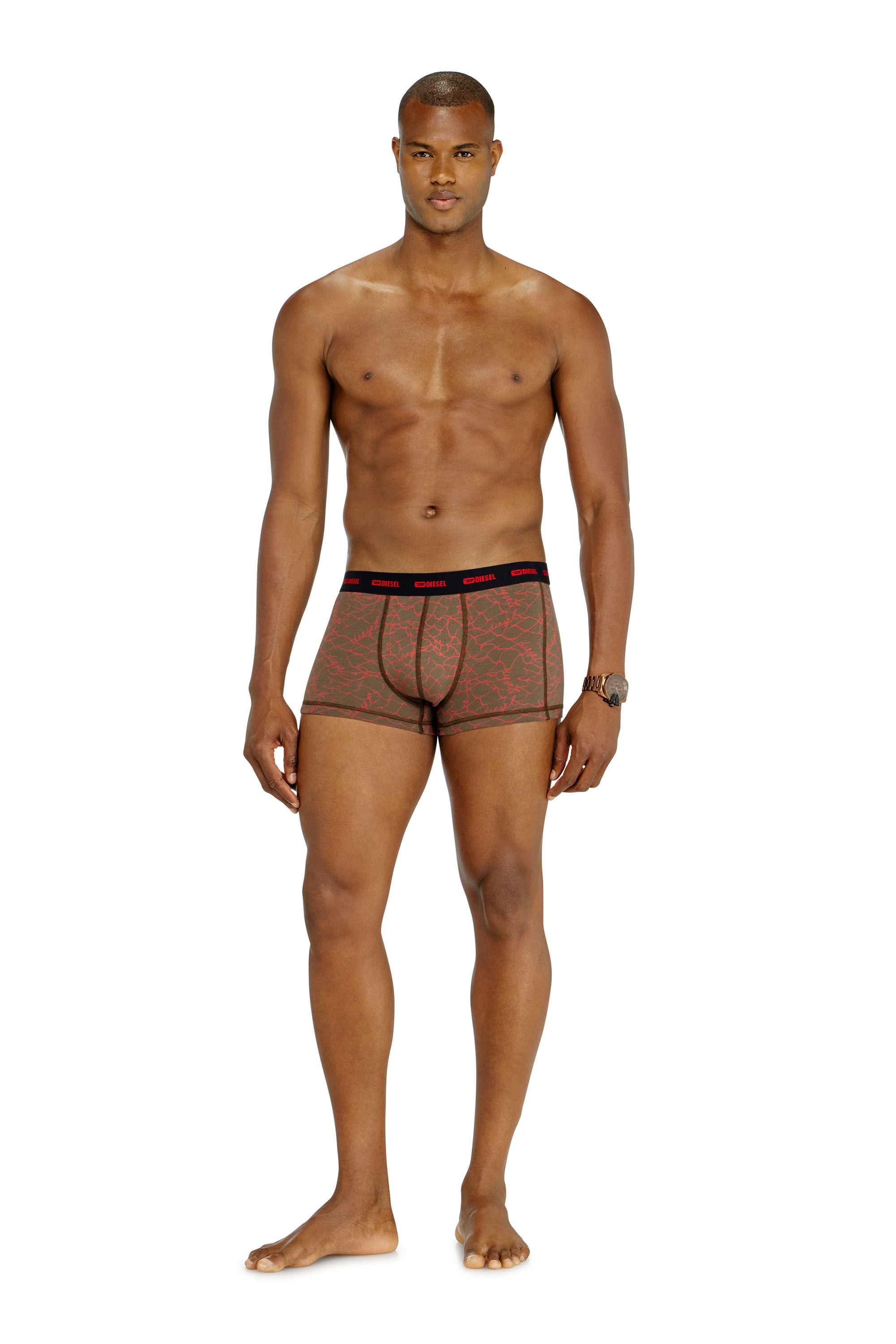 Diesel - DAMIEN-UTLT-3PACK, Paquete de tres b&oacute;xers con motivo gr&aacute;fico Hombre in Multicolor - 1