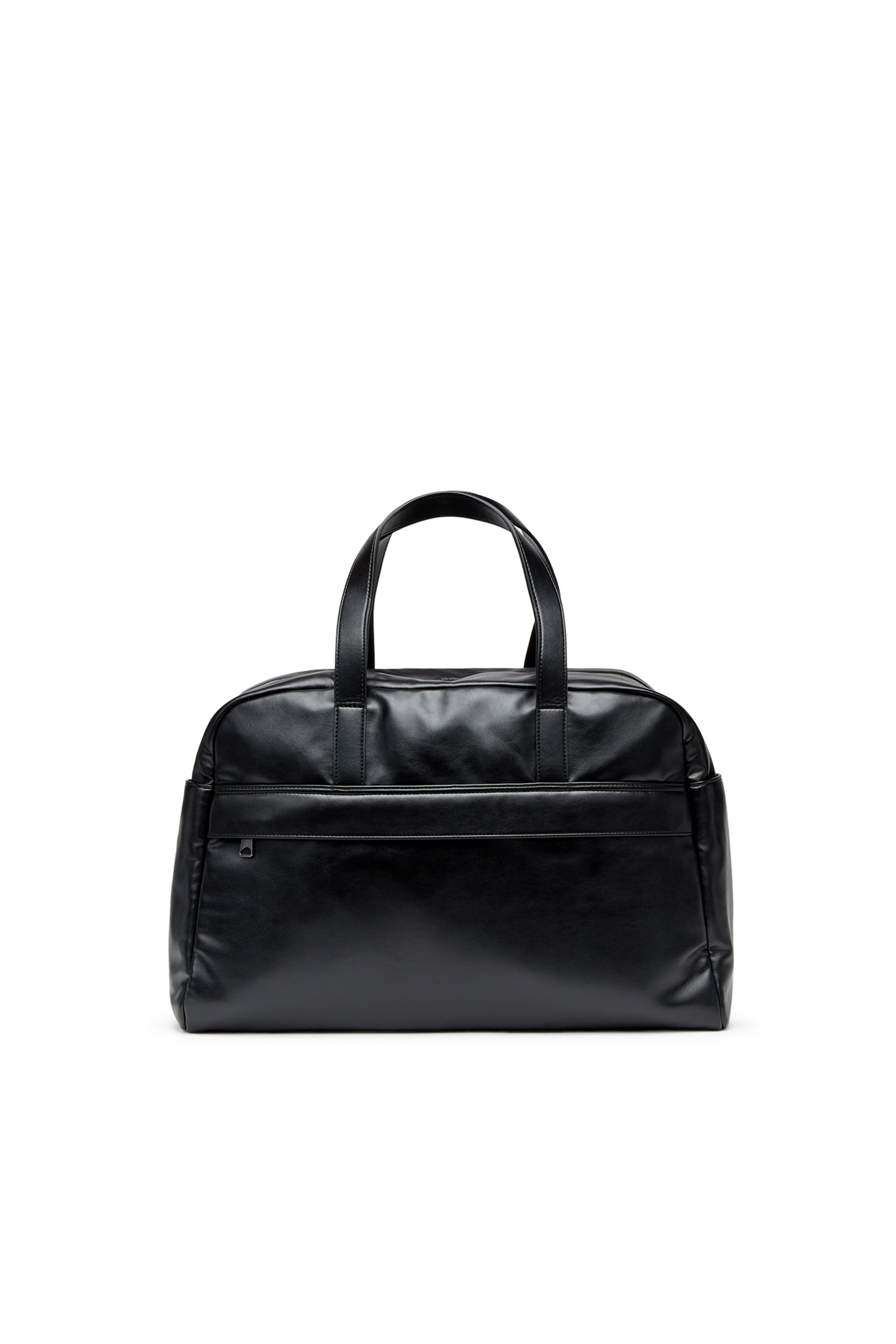 Men s Dsl 3D L Duffle bag with extreme 3D logo Black Diesel