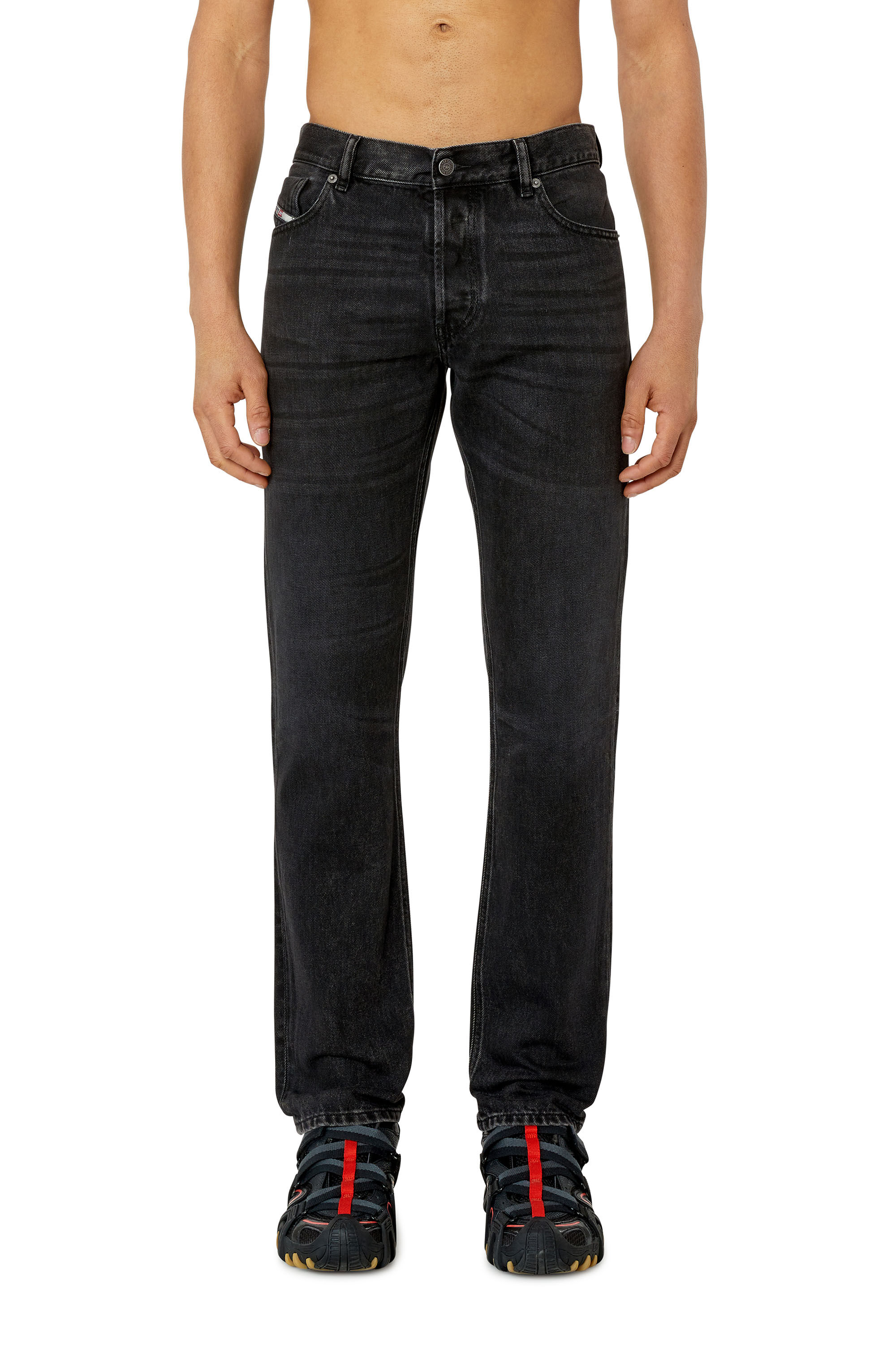 Diesel - 1995 D-Sark 09B88 Straight Jeans, Negro/Gris oscuro - Image 3