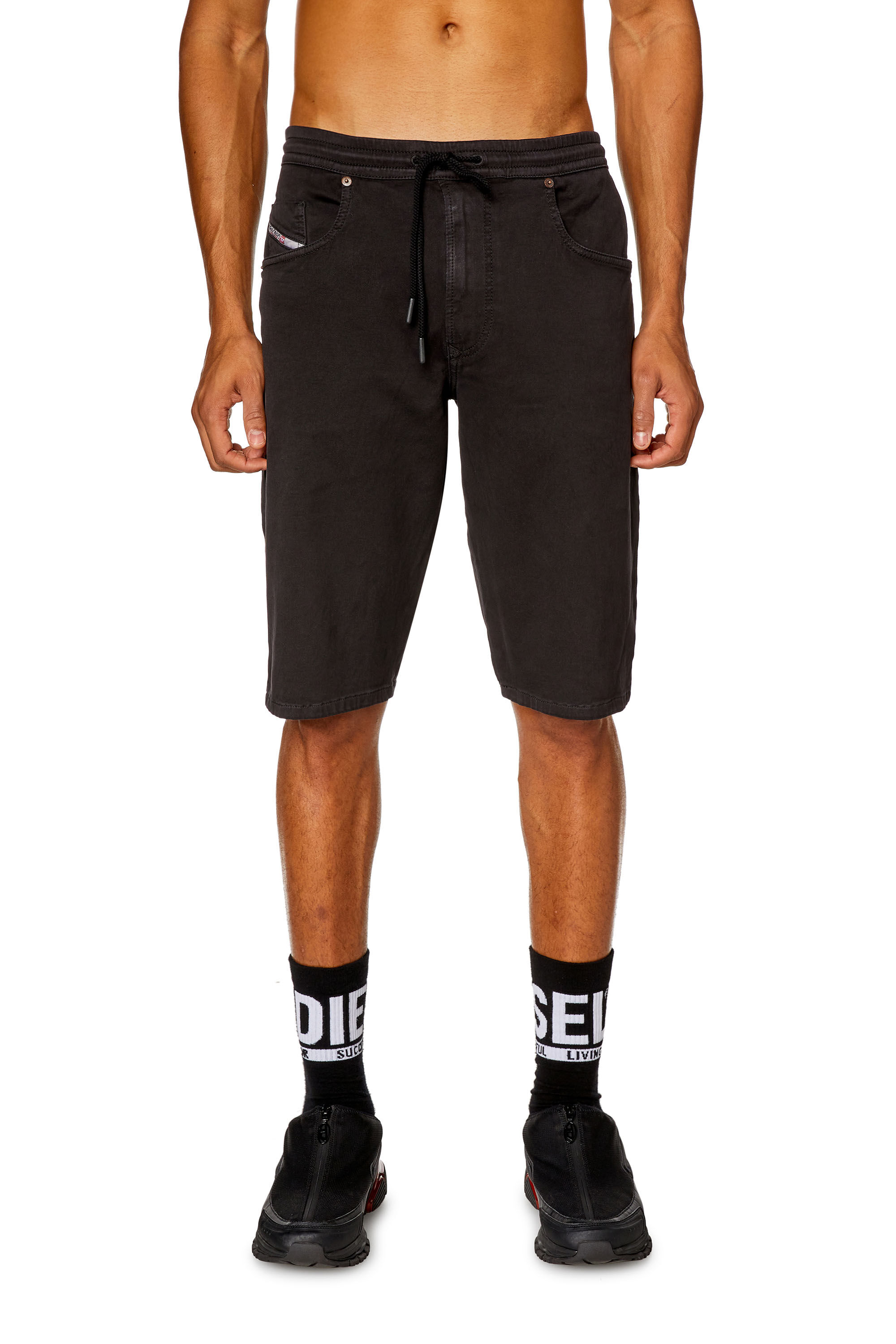 Diesel - 2033 D-KROOLEY-SHORT JOGG, Negro - Image 3