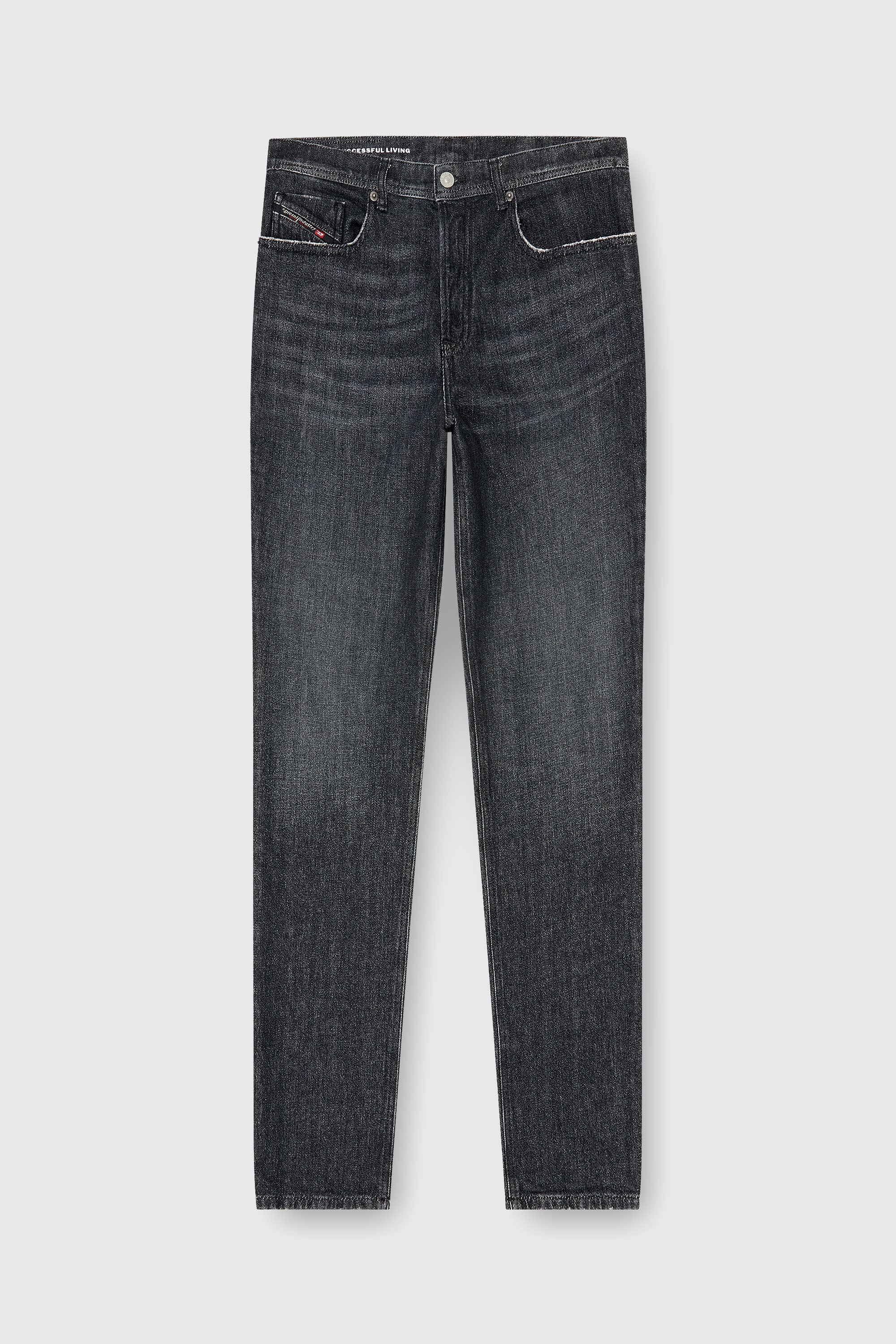 Diesel - Regular Jeans 2023 D-Finitive 09P79 Hombre, Negro/Gris oscuro - 6