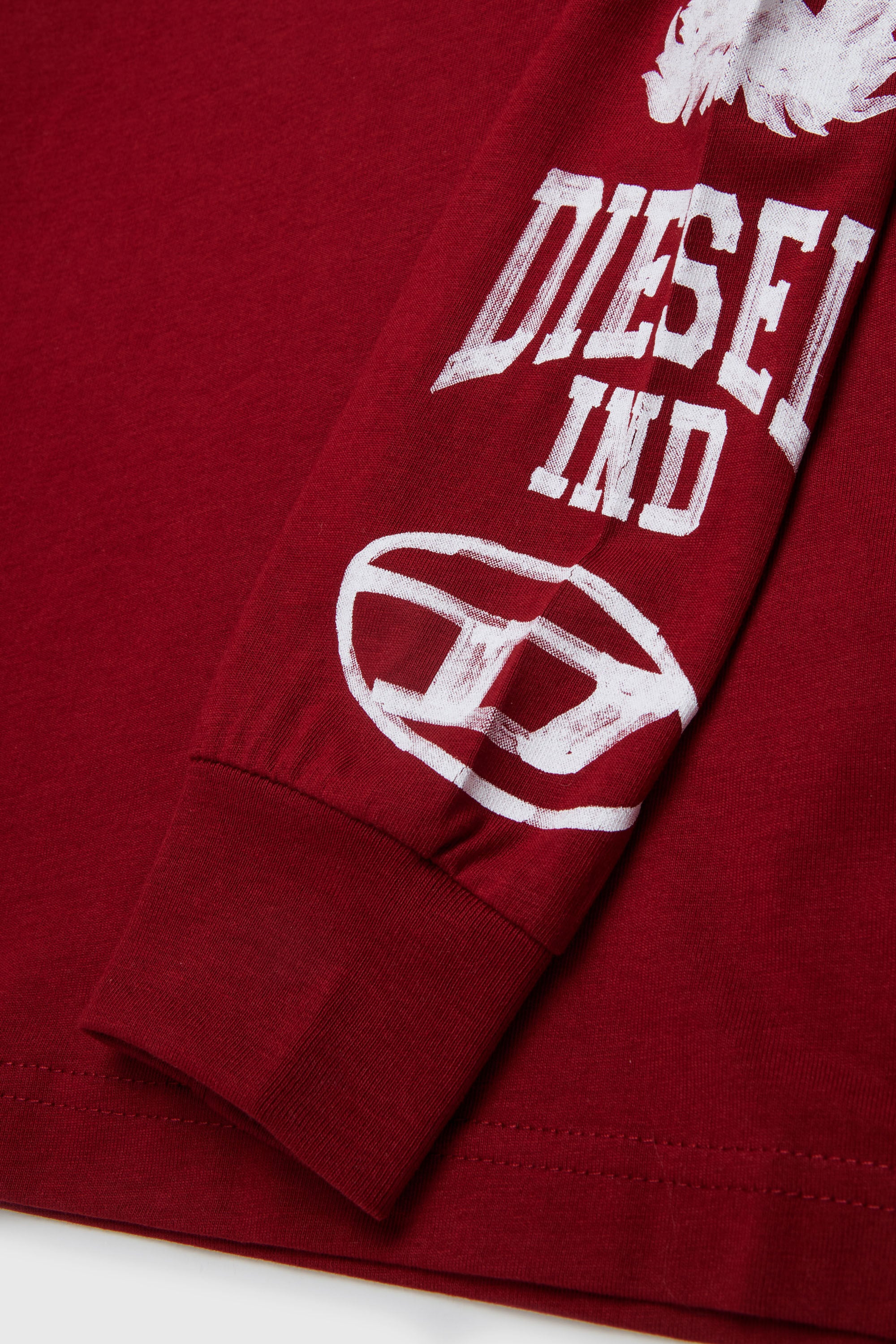 Diesel - TBUNDY OVER, Camiseta de manga larga con capucha y gr&aacute;ficos varsity Hombre in ToBeDefined - 4