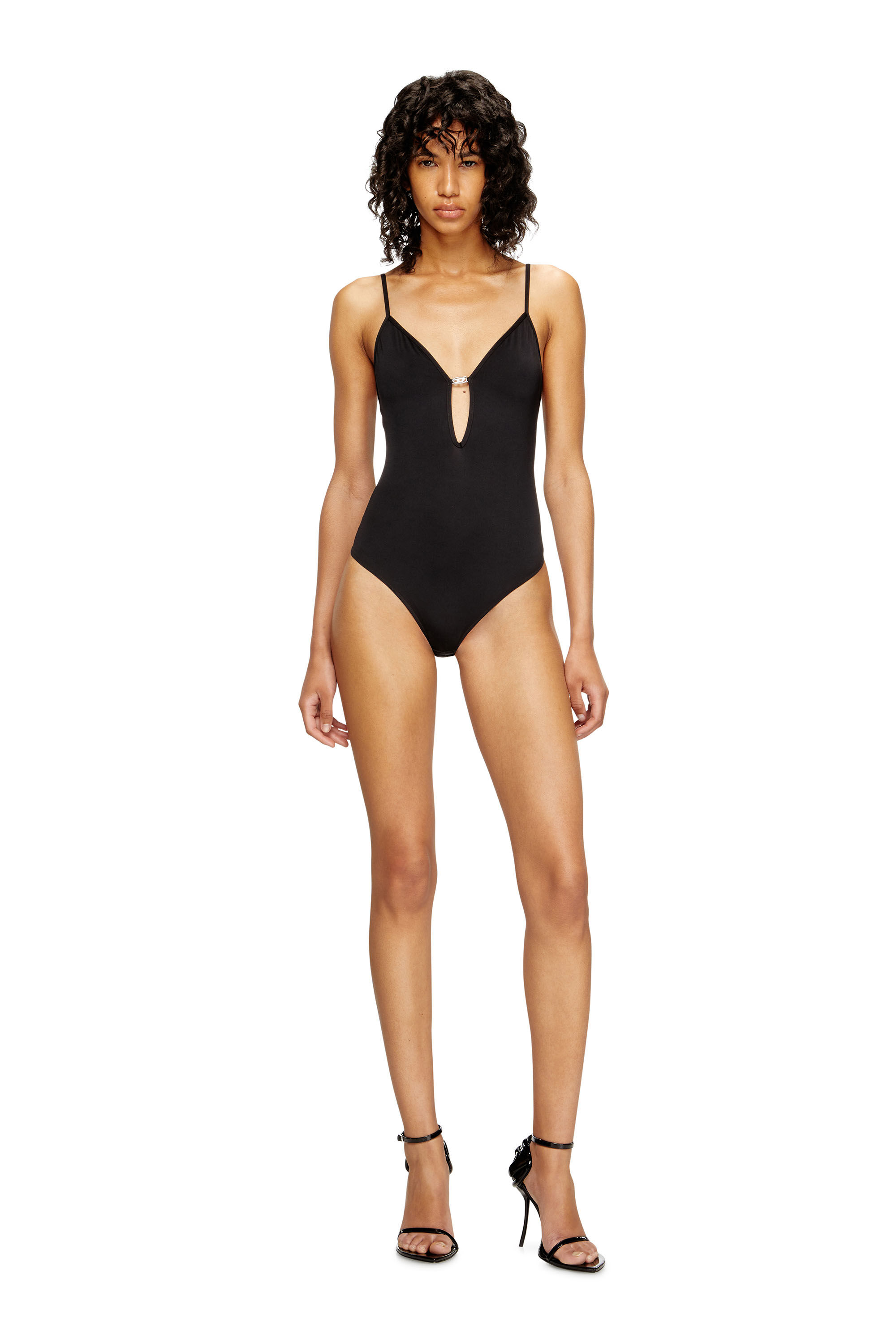 Diesel - UFBY-OVAL-D-BODYSUIT, Body Oval D Mujer in Negro - 1