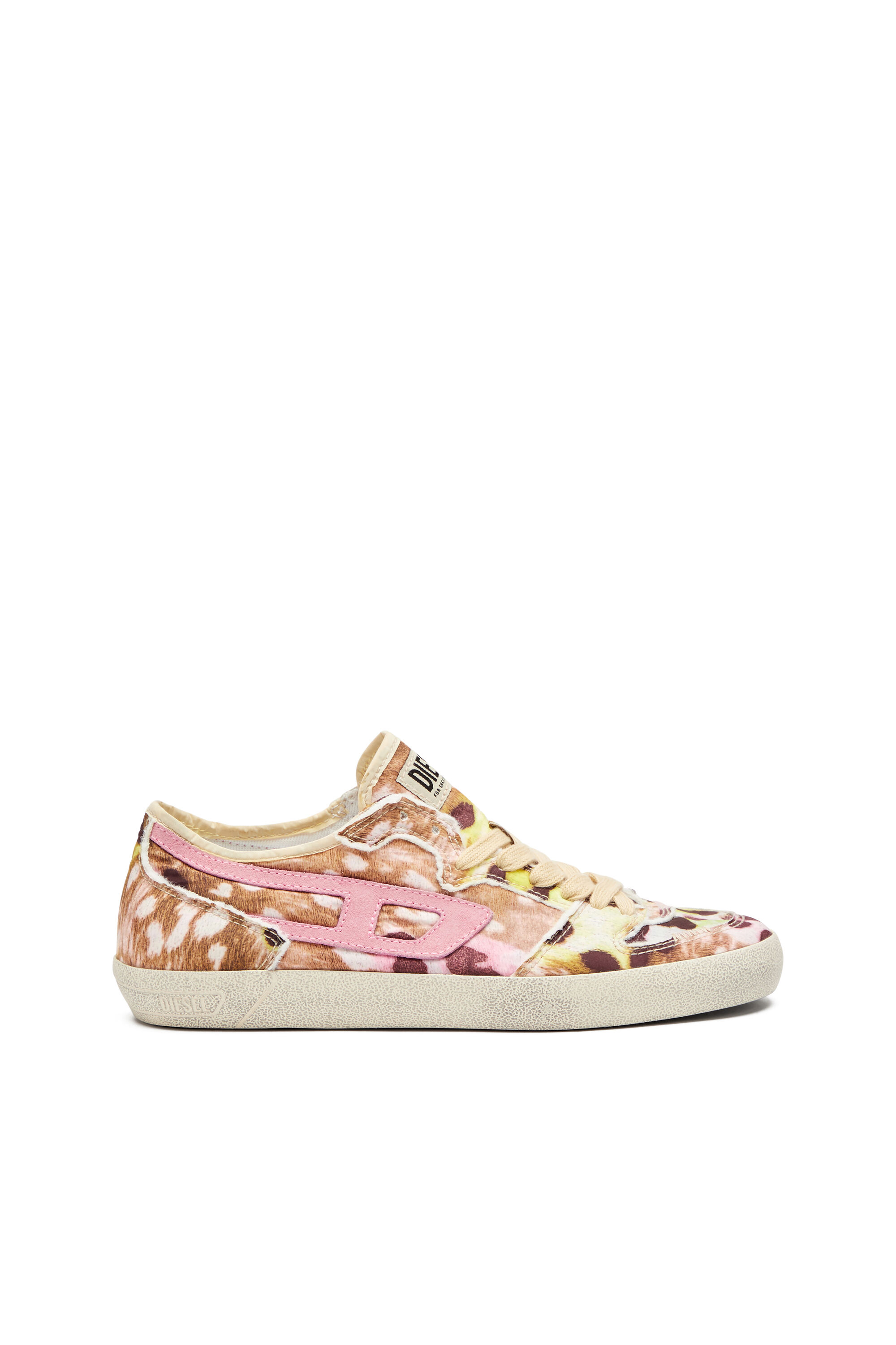 Diesel - S-LEROJI D-1 LOW W, S-Leroji D-Deportivas desgastadas de nailon estampado Mujer in Multicolor - 1