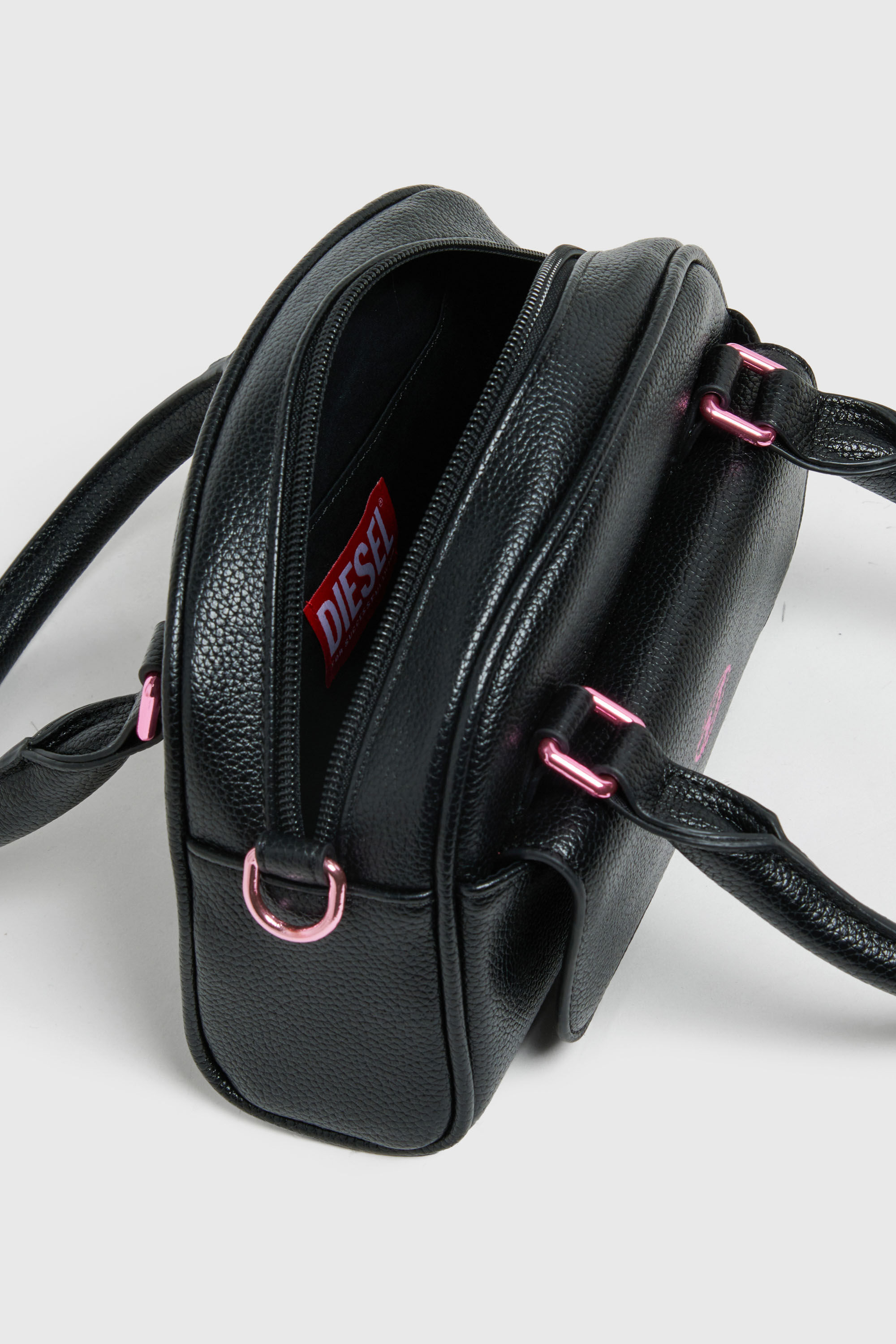 Diesel - WREDY, WREDY - Bolso en tejido revestido granuloso Mujer in Negro - 4