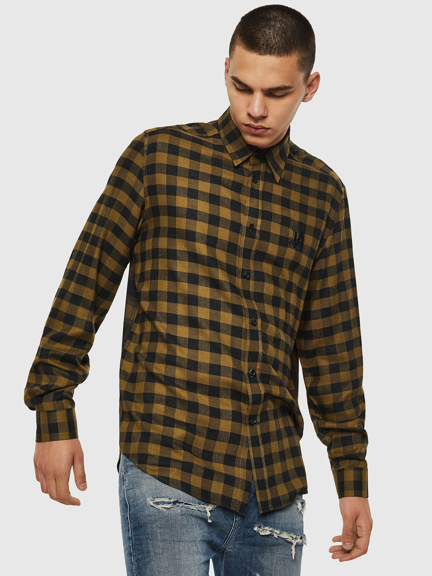 camisa viscosa hombre