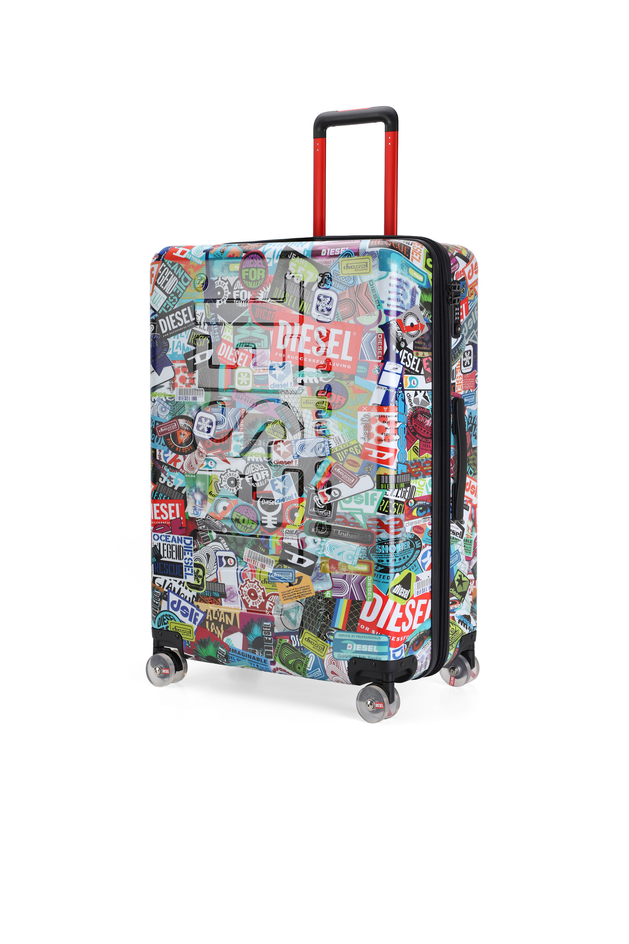 Diesel - DIESEL PC PRINTED TROLLEY-STICKERS- DSL0, Maleta estilo pegatina tama&ntilde;o L Unisex in Multicolor - 5