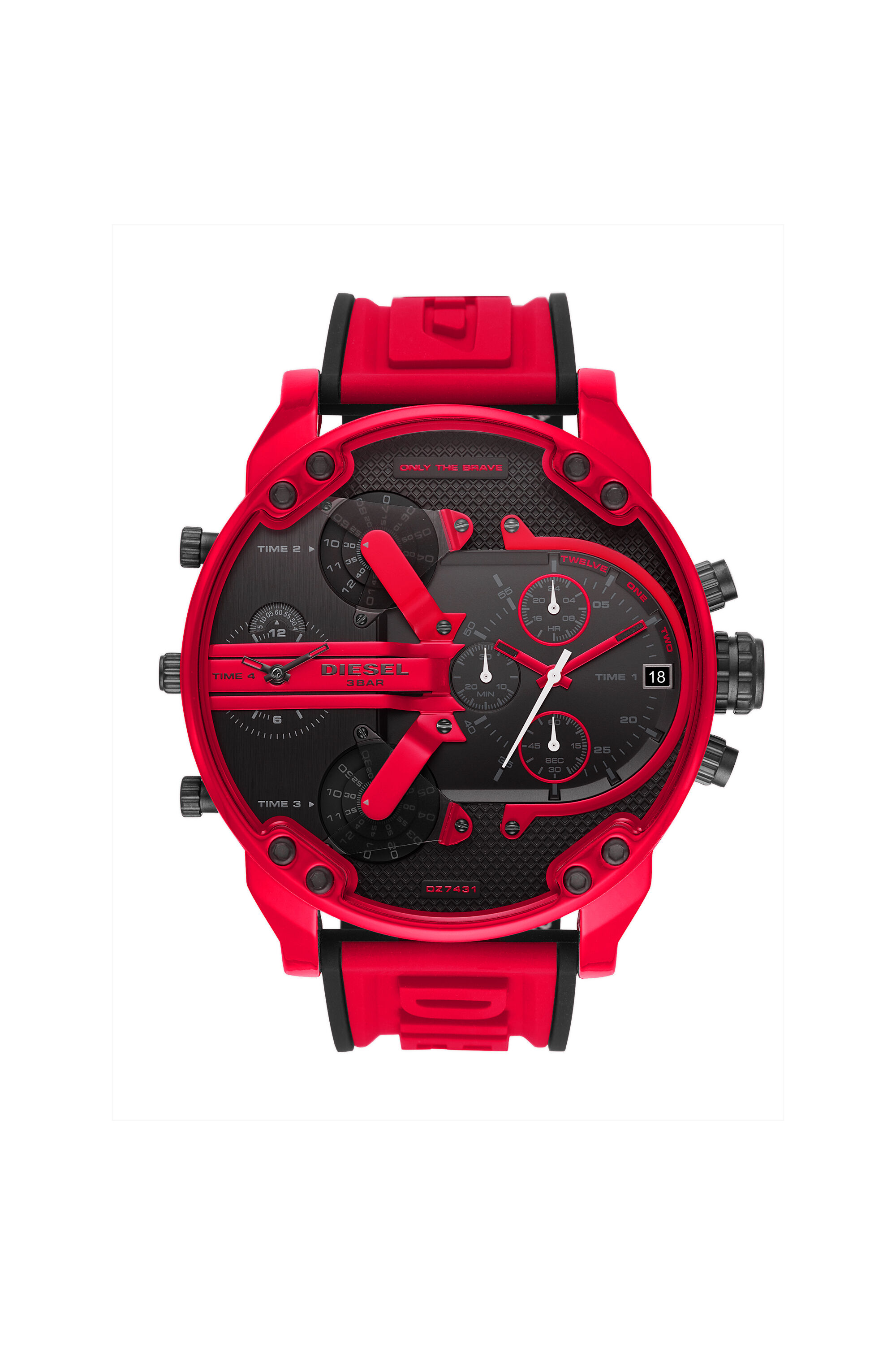 Reloj diesel rojo hombre precio sale