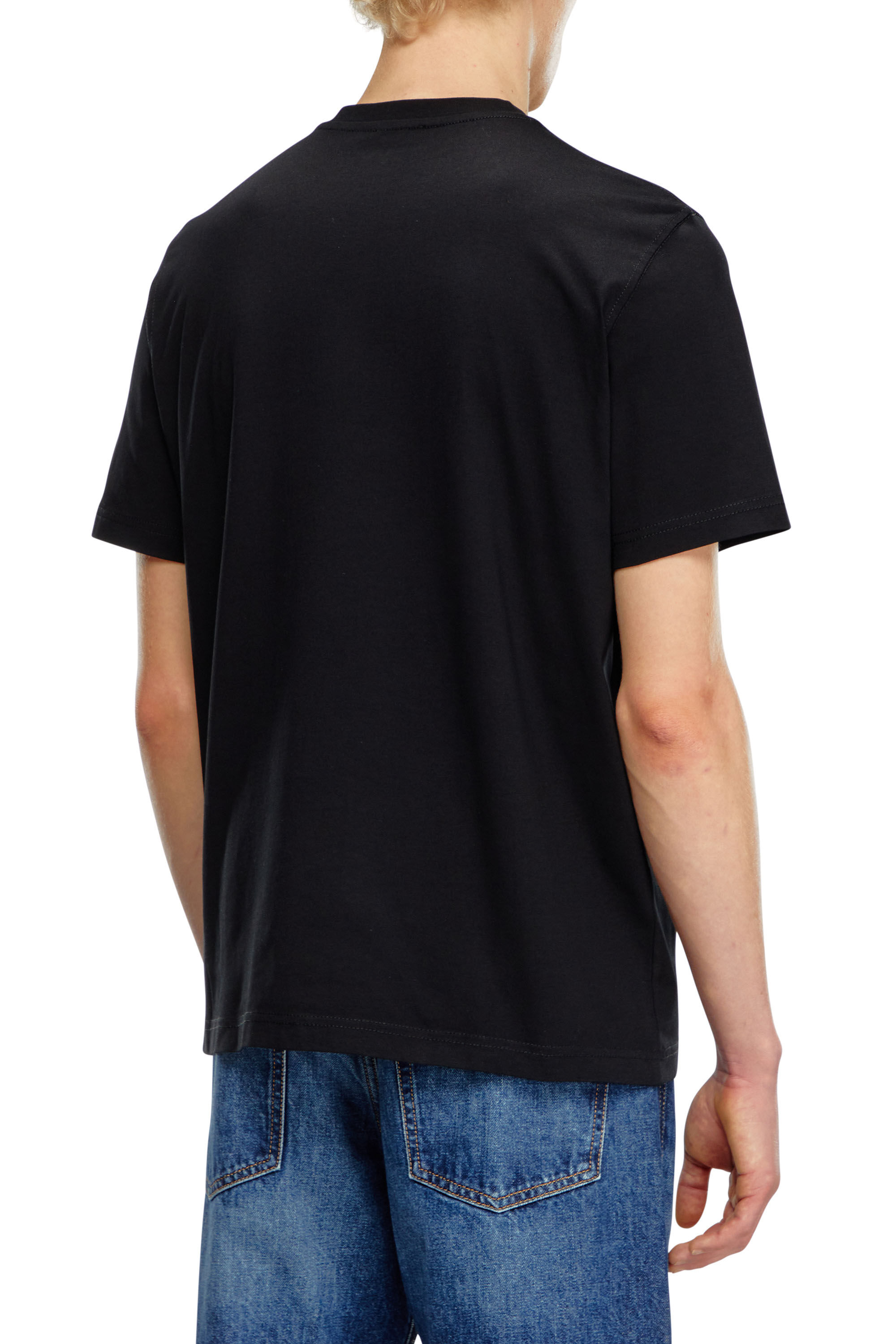 Diesel - T-ADJUST-Q7, Camiseta con logotipo Diesel borroso Hombre in Negro - 2