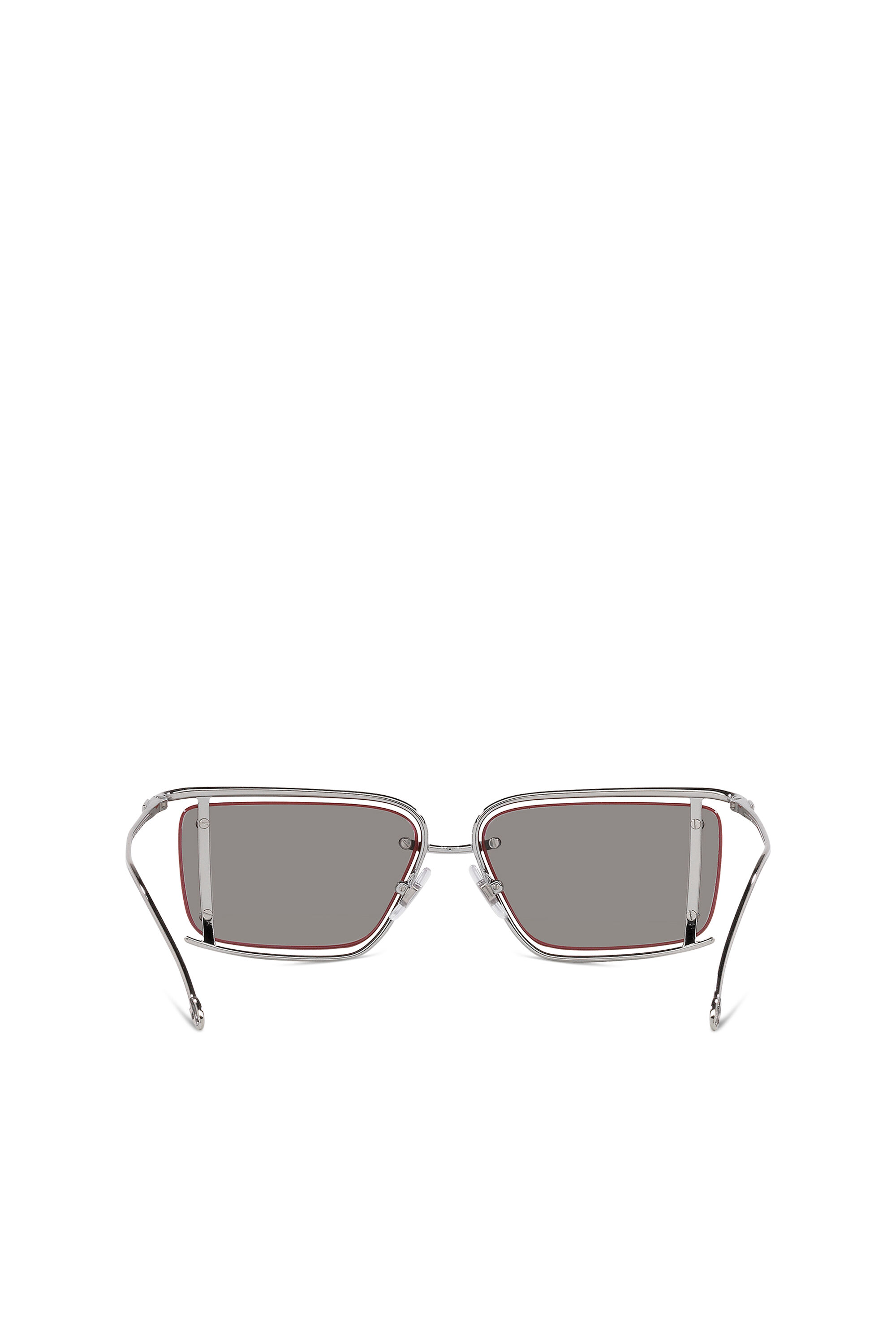 Diesel - 0DL1002, Gafas rectangulares Unisex in Plateado - 3