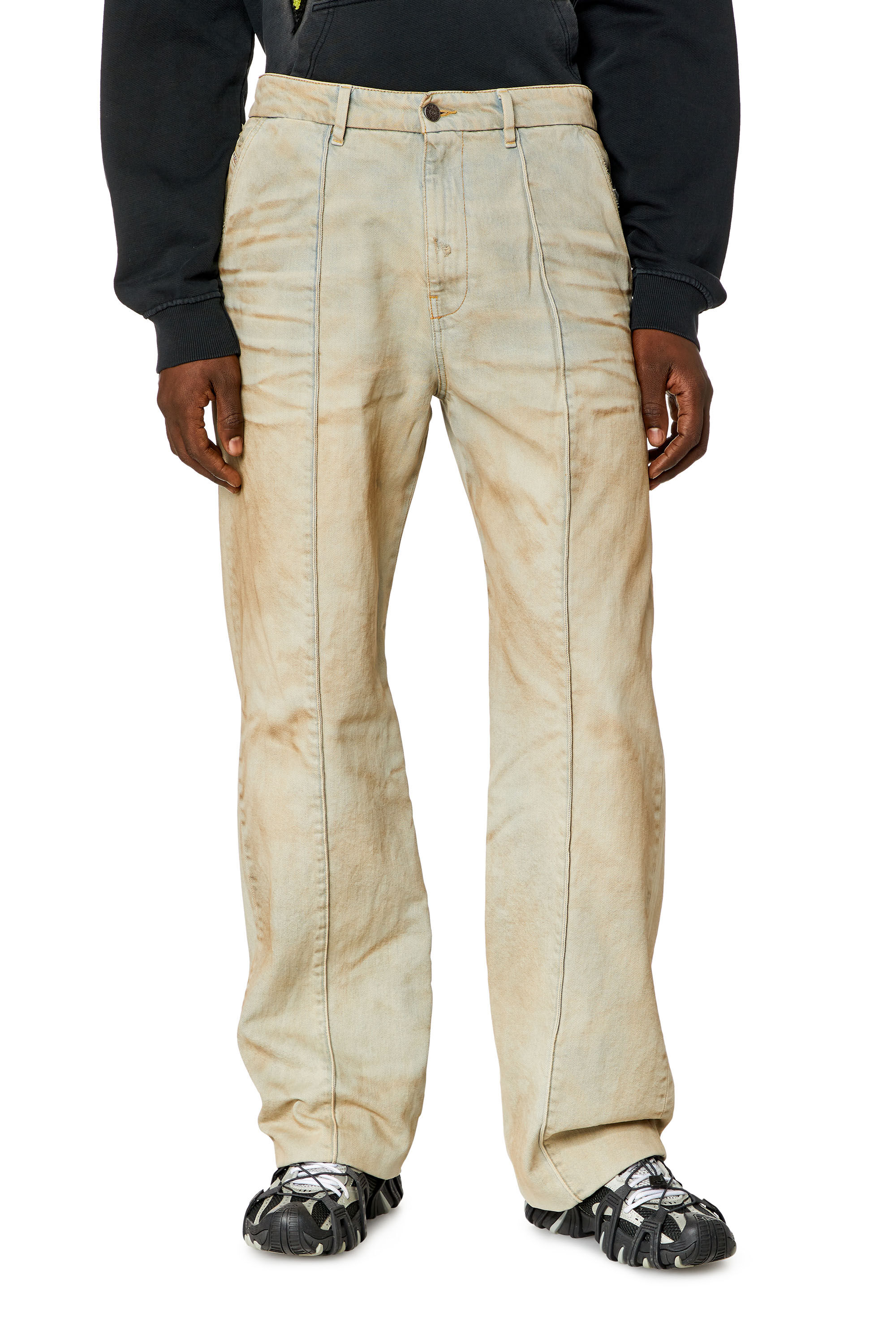 Diesel - Relaxed Jeans D-Chino-Work 0JGAS Hombre, Azul Claro - 3