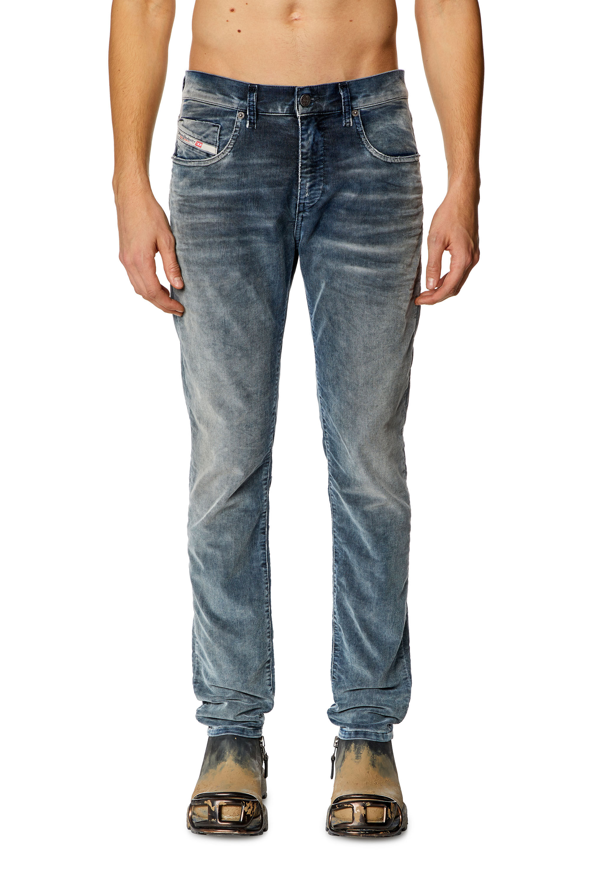 Diesel - Slim Jeans 2019 D-Strukt 068JF, Azul Oscuro - Image 3