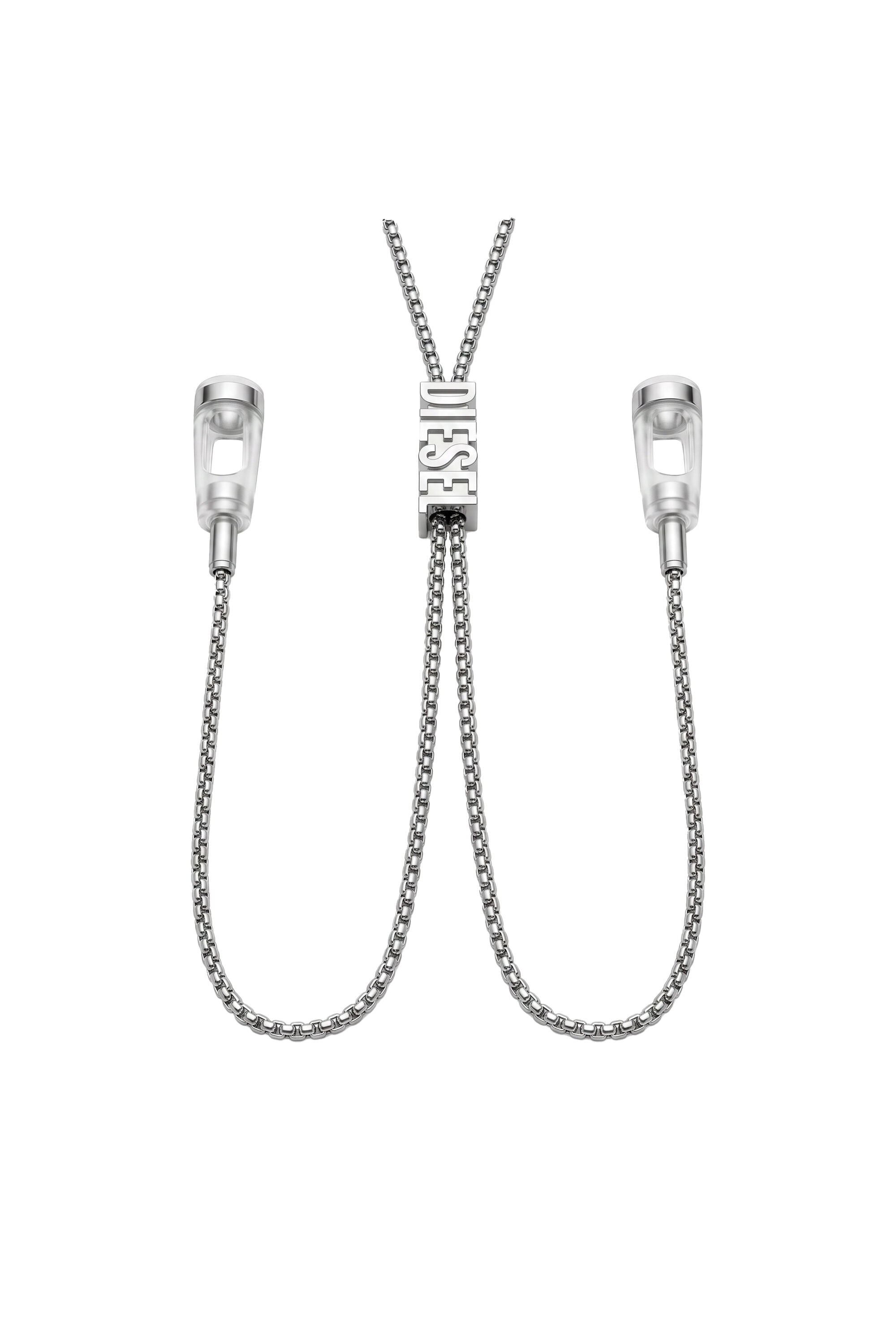 Diesel - 60669 EARBUDS CHAIN EARBUNDS CHAIN, Collar D Chain para auriculares Unisex in Plateado - 2
