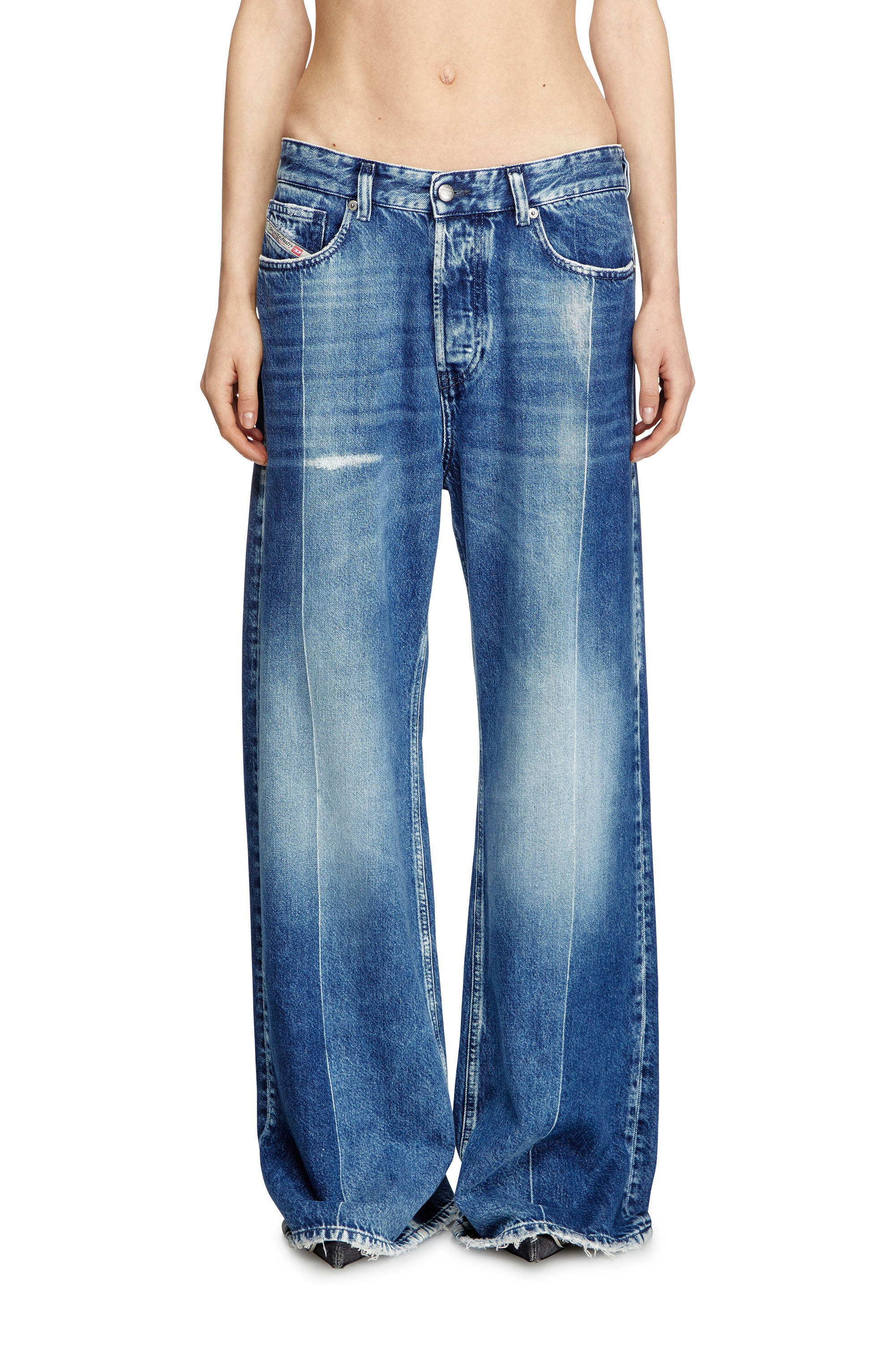 Diesel - Relaxed Jeans 1996 D-Sire 09L48 Mujer, Azul medio - 3