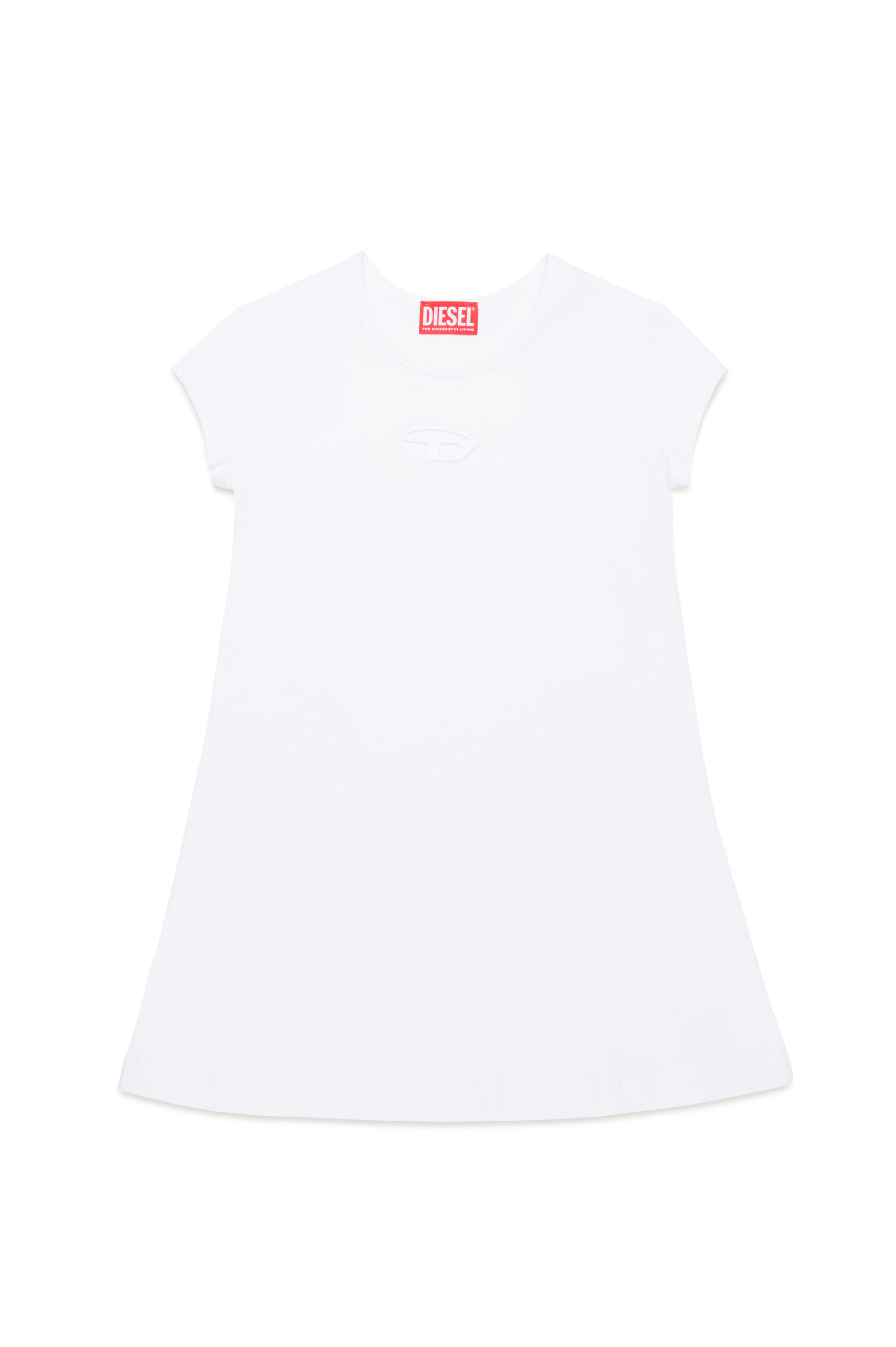 Diesel - DANGIELAM, Vestido camiseta con logotipo Oval D recortado Mujer in ToBeDefined - 1