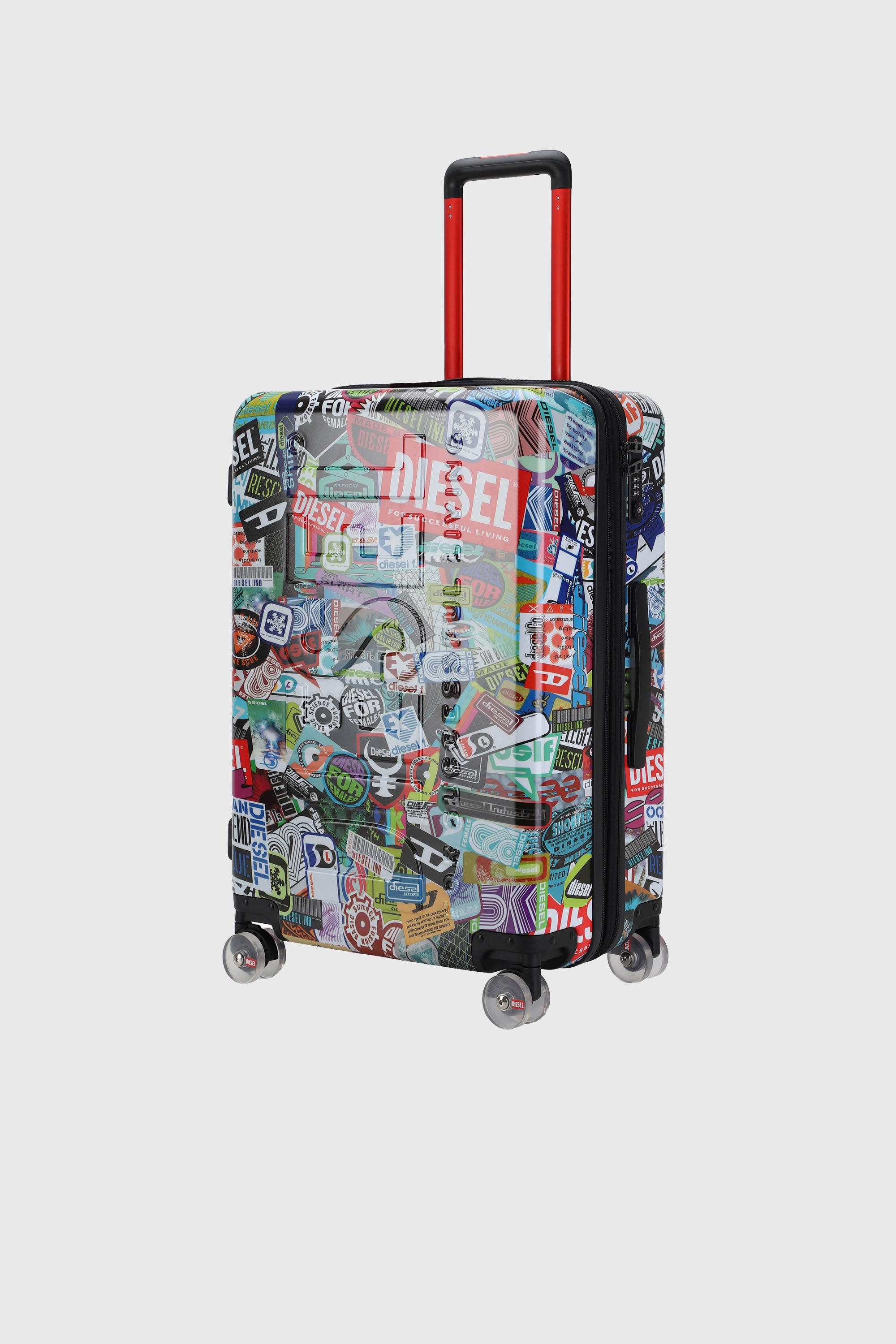 Diesel - DIESEL PC PRINTED TROLLEY-STICKERS- DSL0, Maleta estilo pegatinas tama&ntilde;o M Unisex in Multicolor - 5