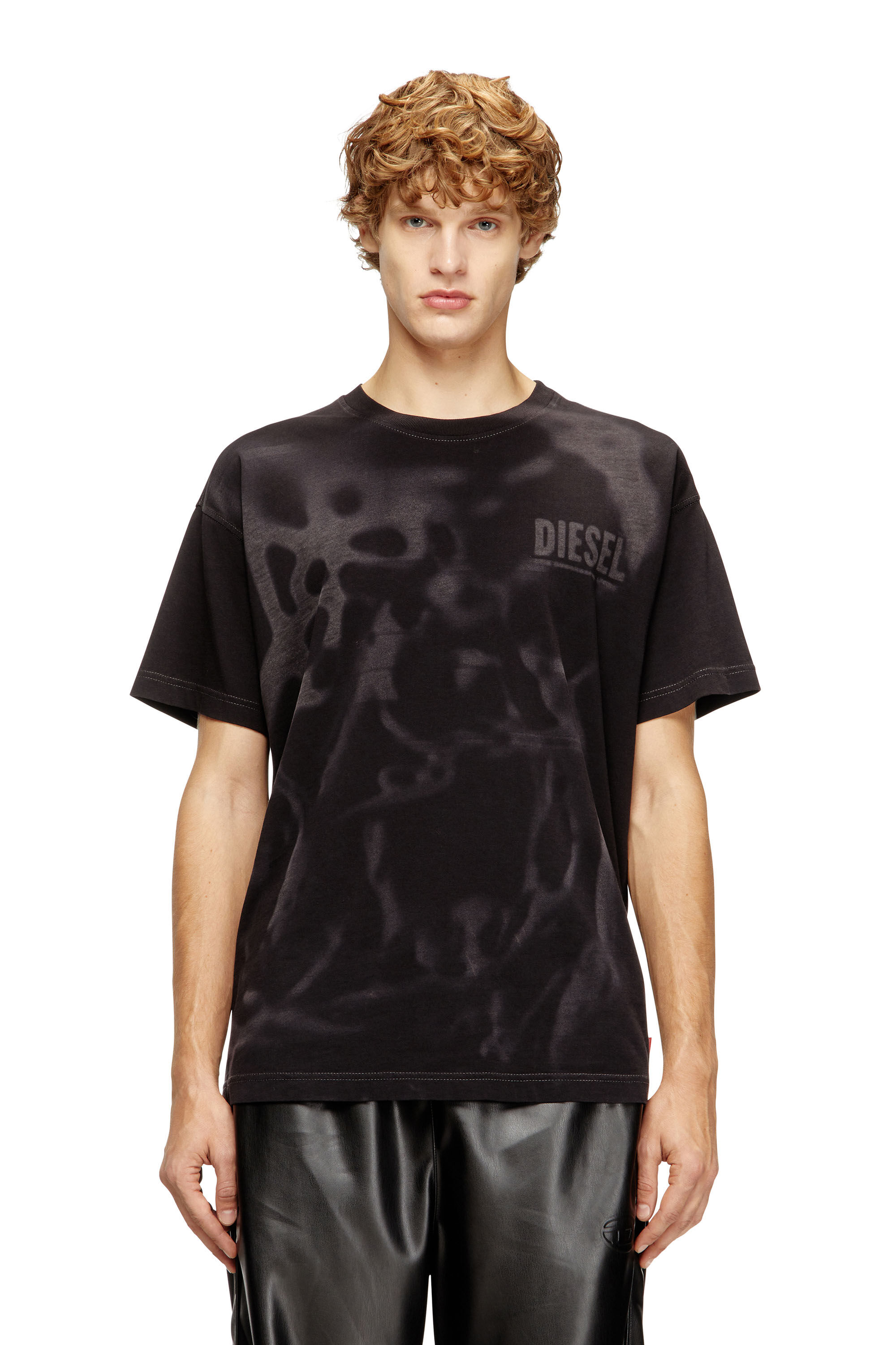 Diesel - T-NORM-V7, Camiseta de algodón con estampado láser Hombre in Negro - 3