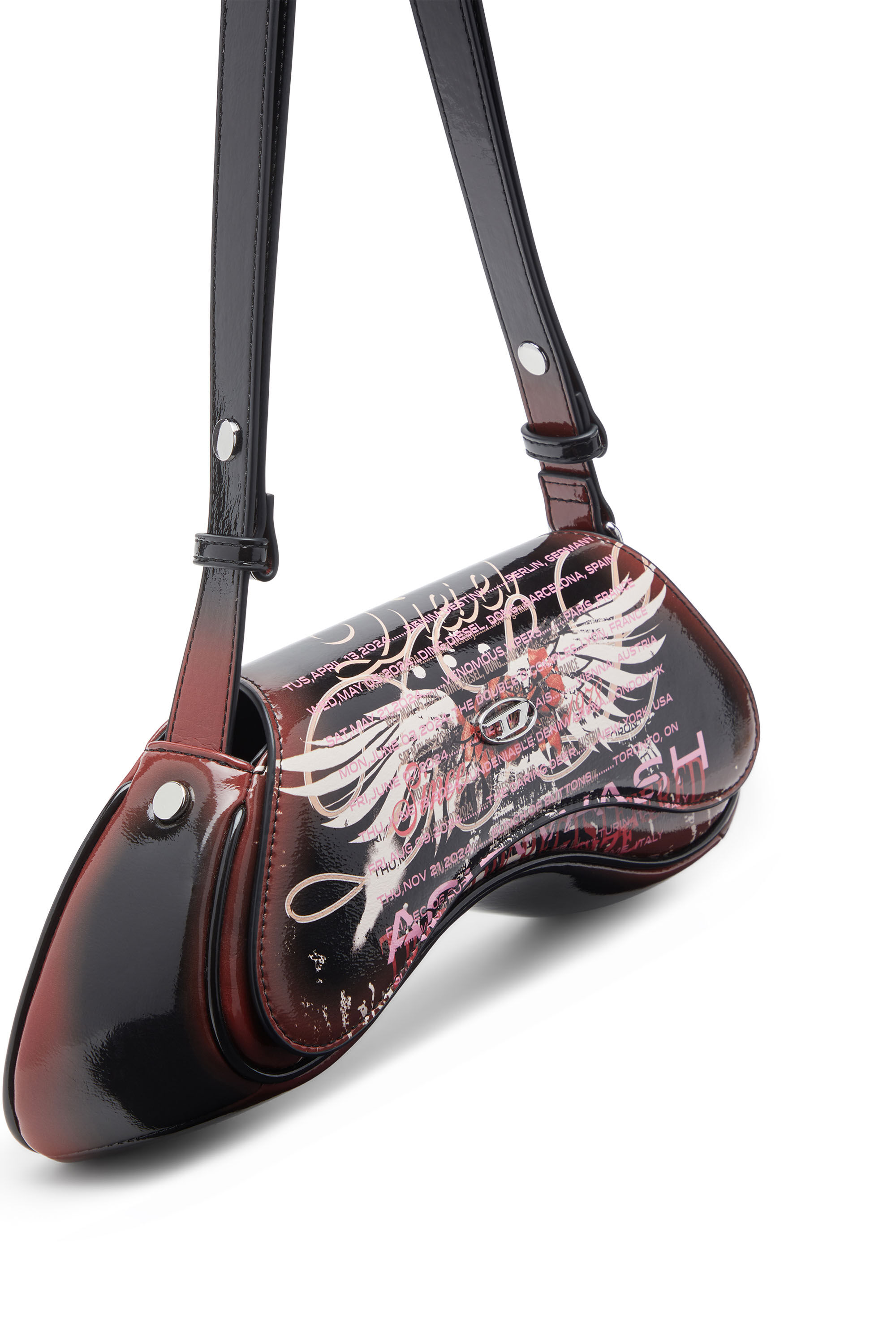 Diesel - PLAY CROSSBODY, Play-Talego con estampado de logotipo desteñido Mujer in Multicolor - 2