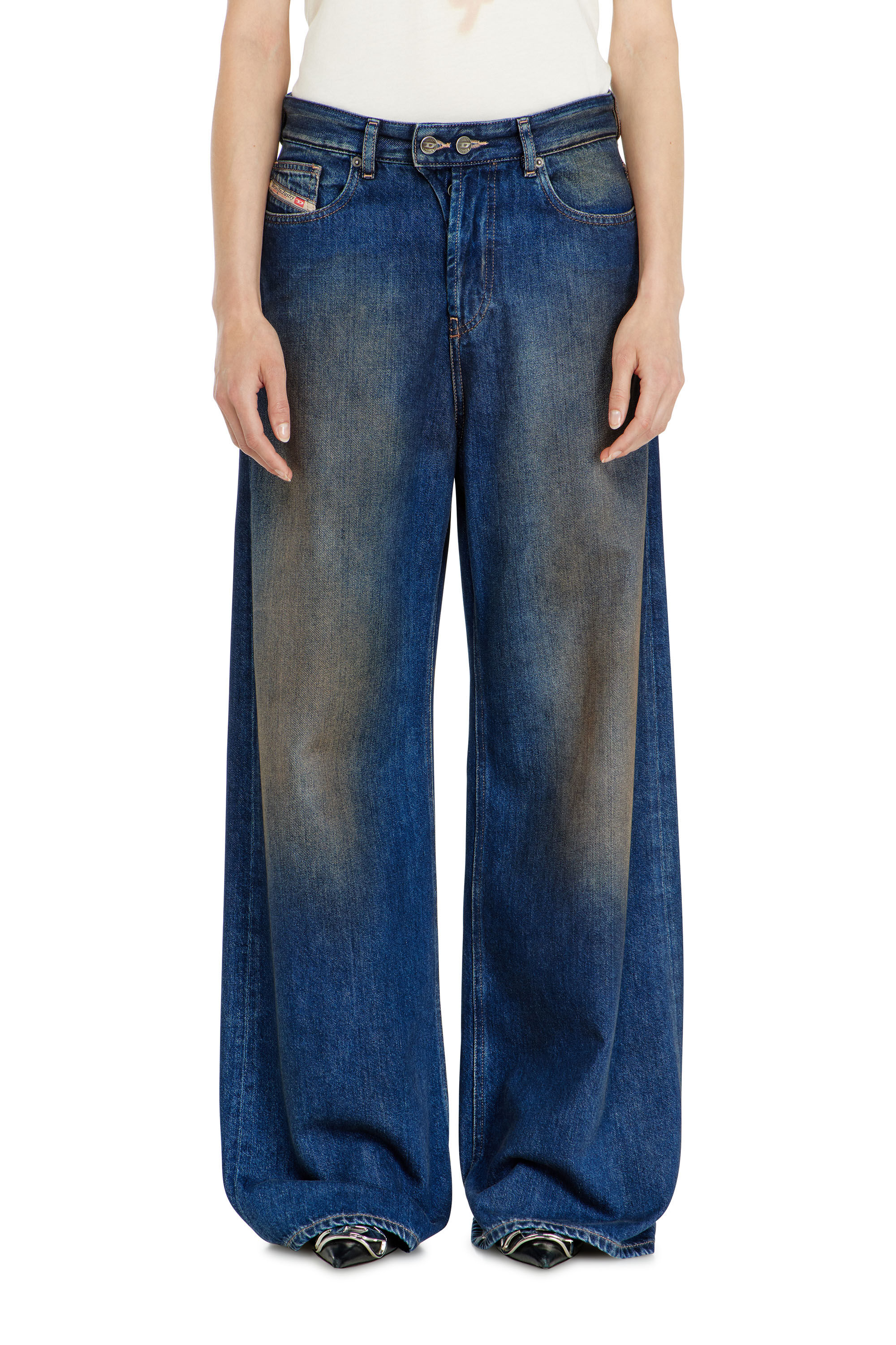 Diesel - Relaxed Jeans 1996 D-Sire 09P47 Mujer, Azul Oscuro - 4