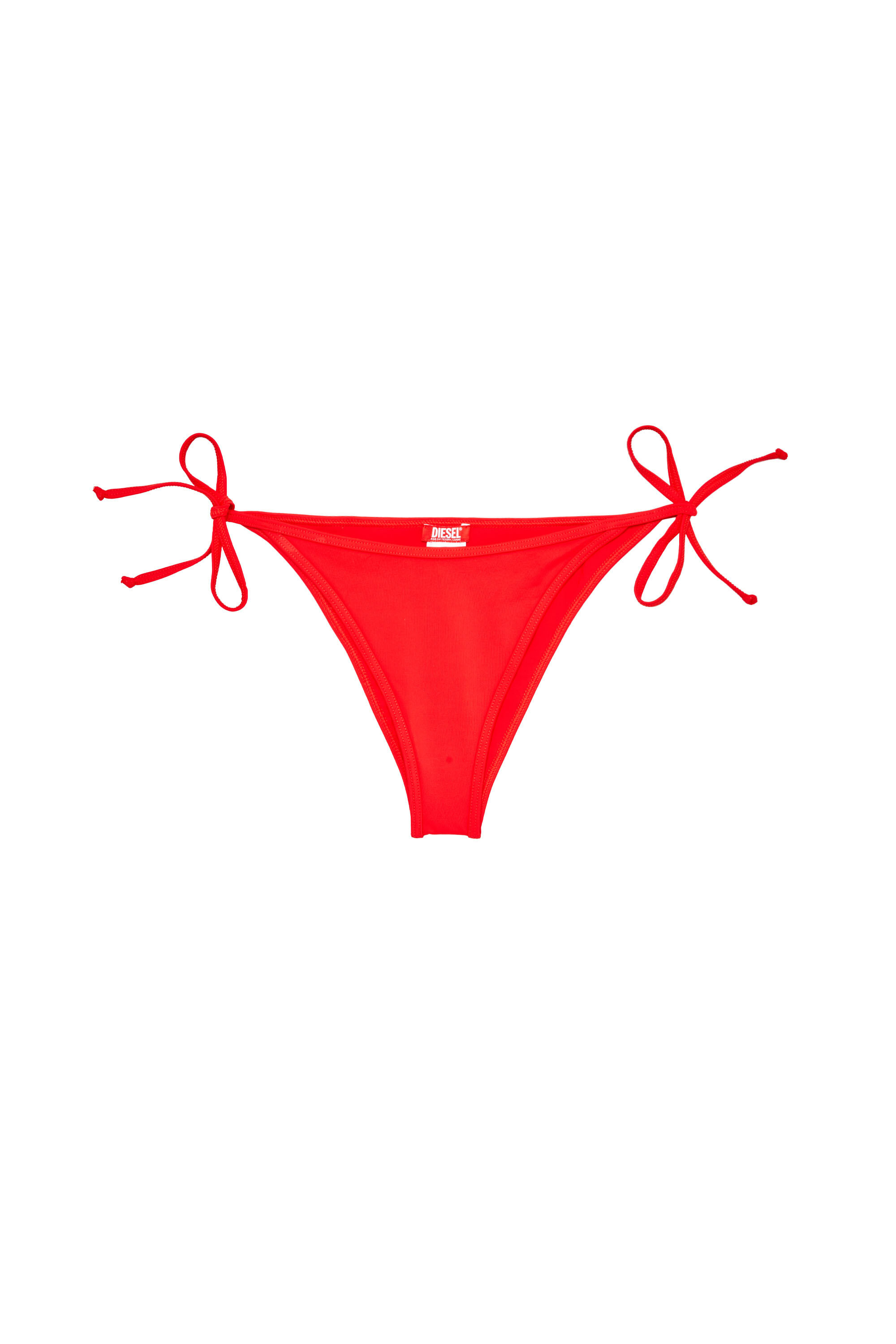 Diesel - BRAZILIAN-D-CORE, Braguitas de bikini con lazos laterales y logotipo en la parte trasera Mujer in Rojo - 1