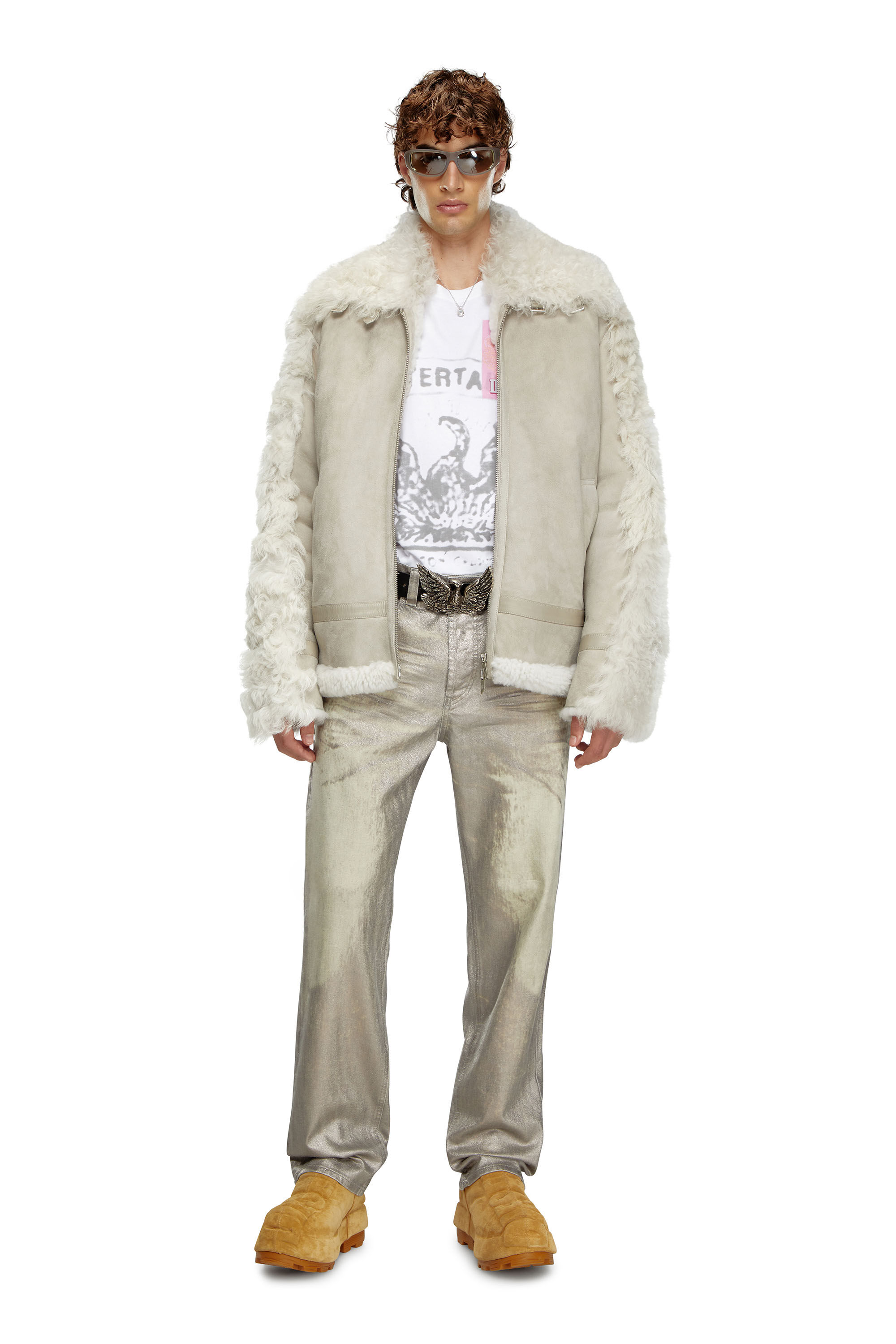 Diesel - Regular Jeans 2024 D-Macs 0CBCZ Hombre, Gris - 1