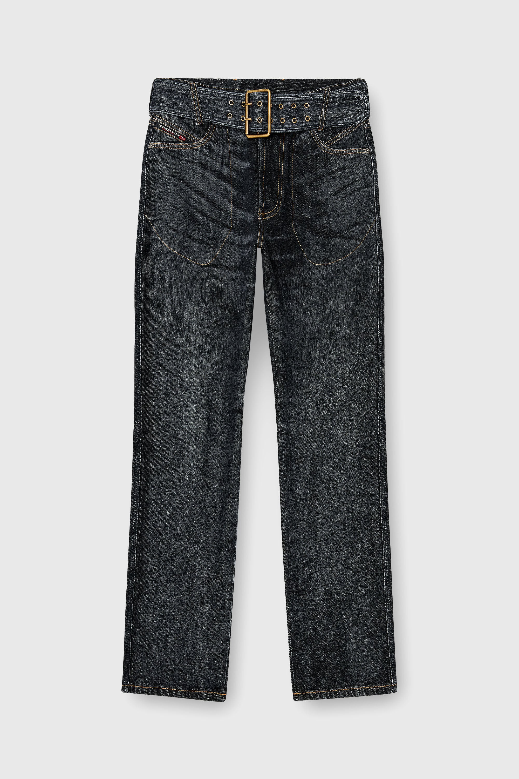 Diesel - Man's Slim Jeans D-Villus 09Q24, Black/Dark grey - 6