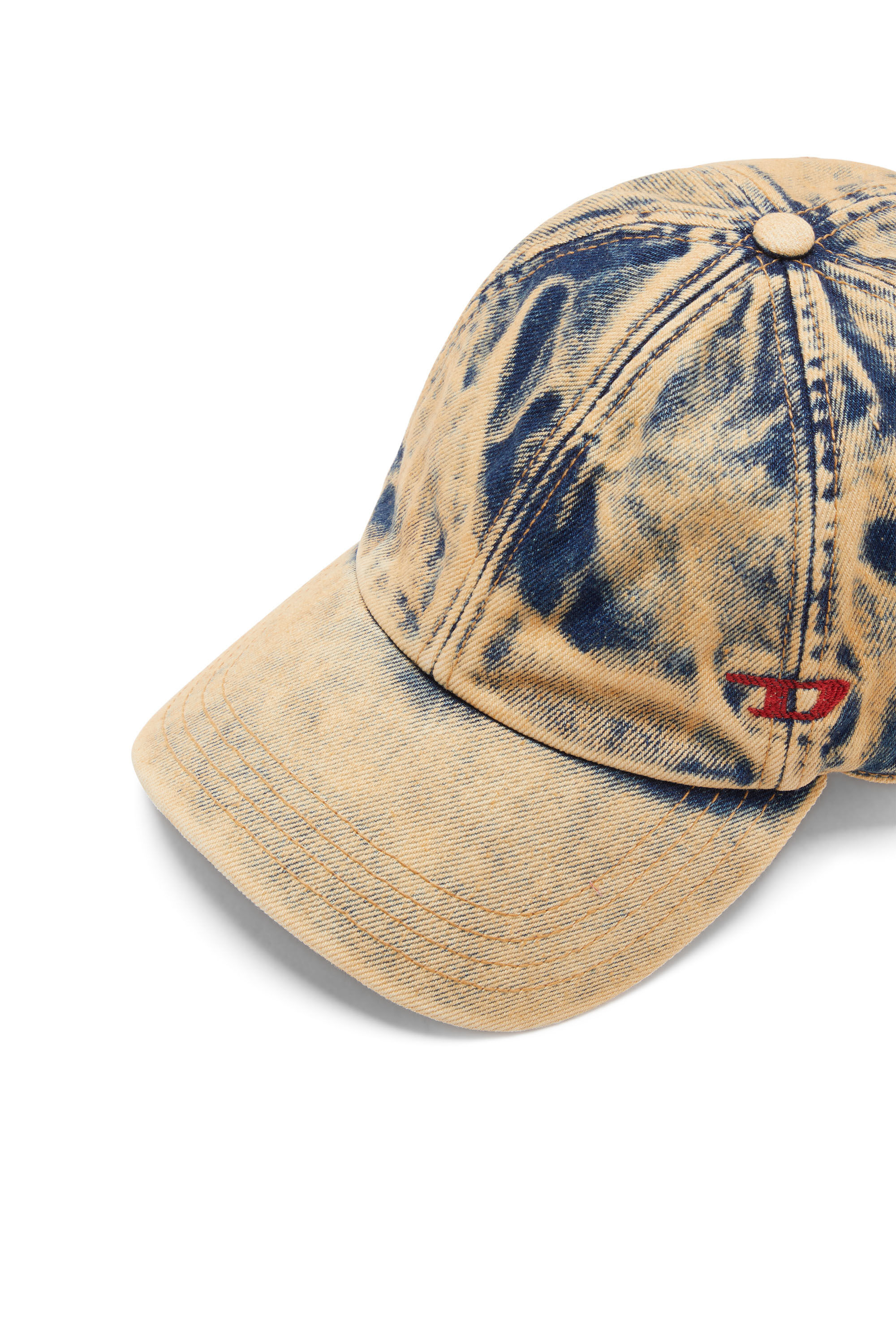 Diesel - C-SAB, Gorra de béisbol de denim tratado Hombre in Multicolor - 3