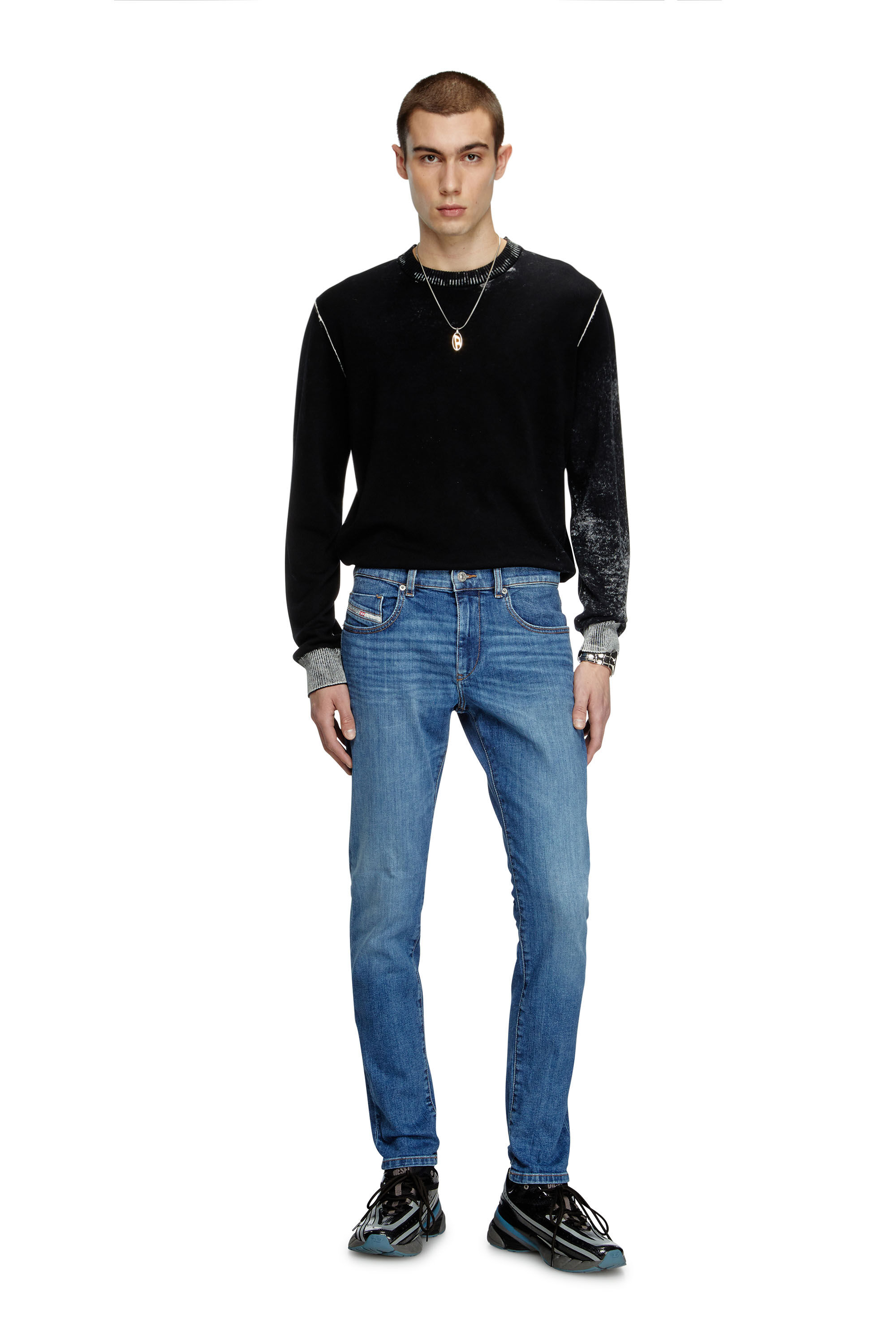 Diesel - Slim Jeans 2019 D-Strukt 0KIAL Hombre, Azul Claro - 1