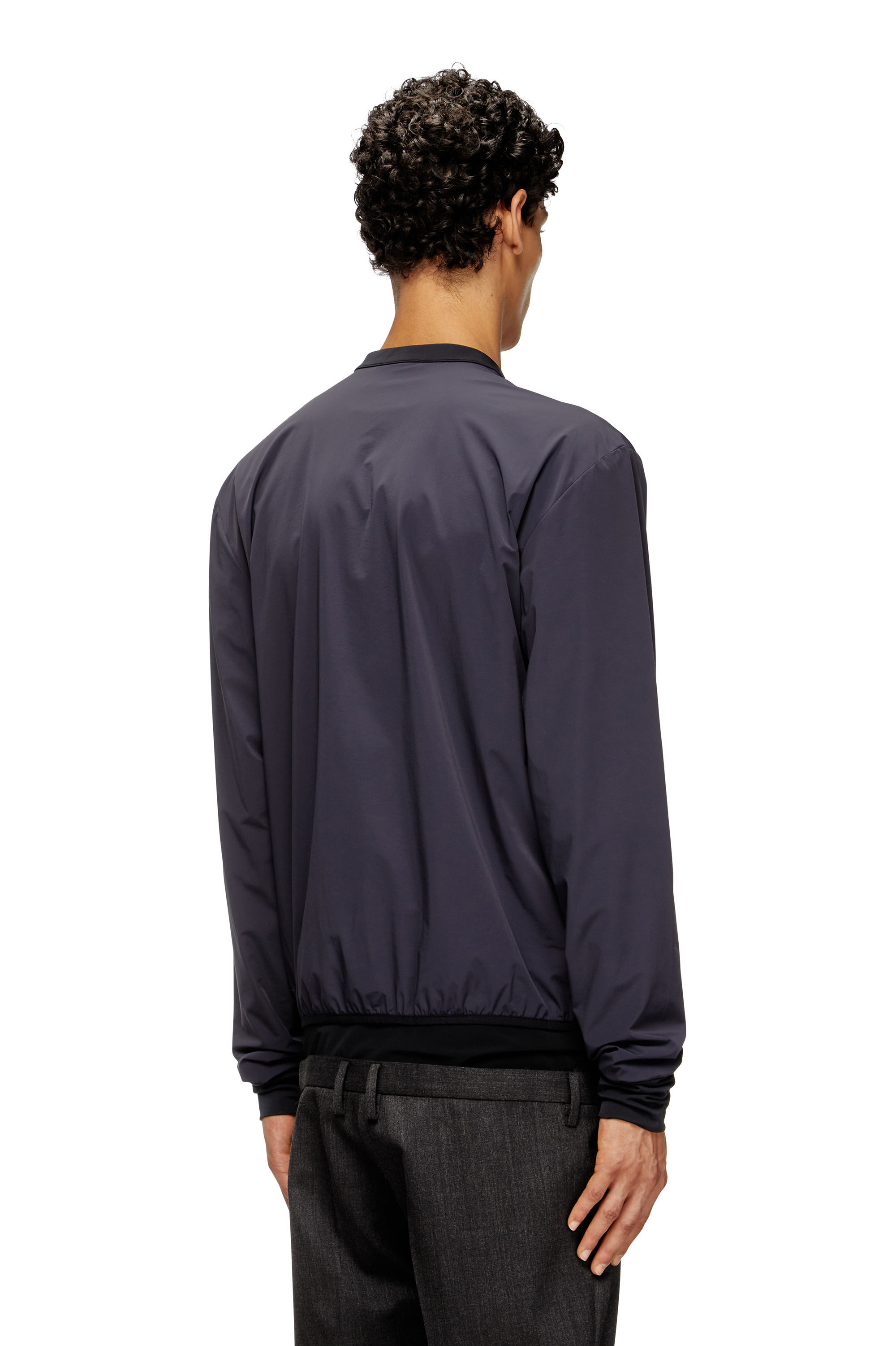 Diesel - J-DOMNALL-NY, Chaqueta en nylon bi-elástico Hombre in Azul marino - 4
