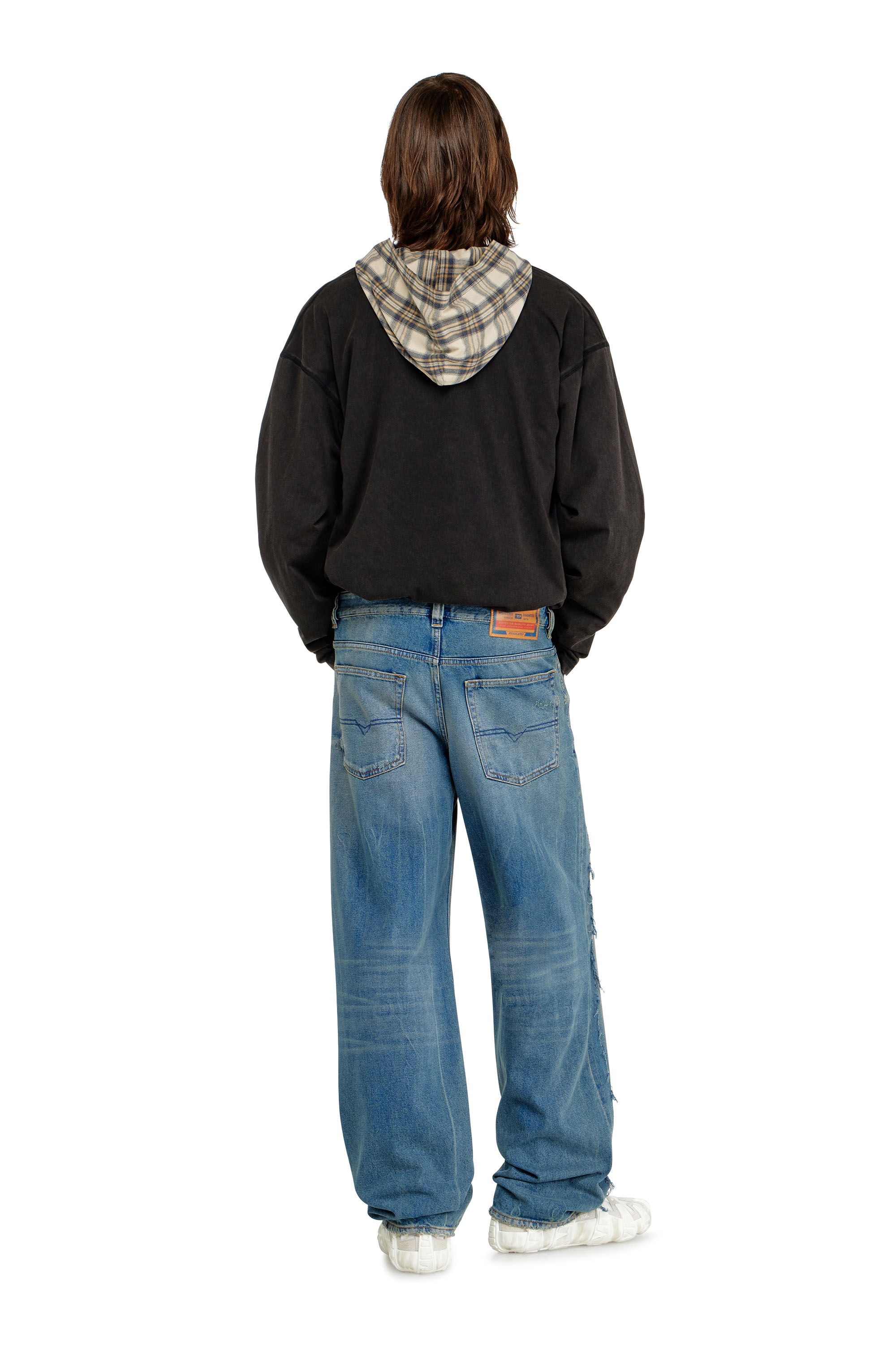 Diesel - Relaxed Jeans 2001 D-Macro 09N27 Hombre, Azul medio - 3