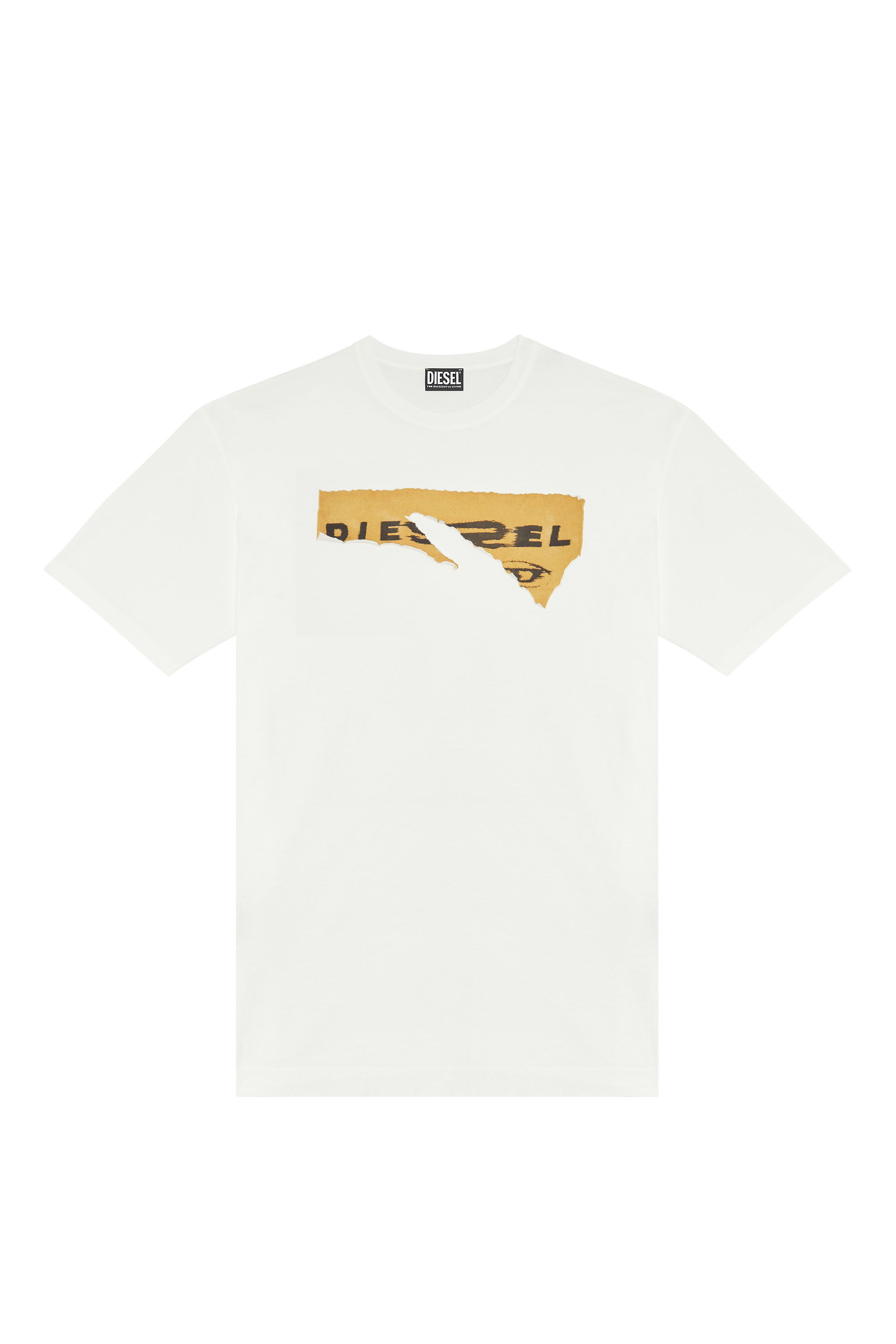 Diesel - T-WASH-POFF, Camiseta con parches despegados Hombre in Blanco - 5