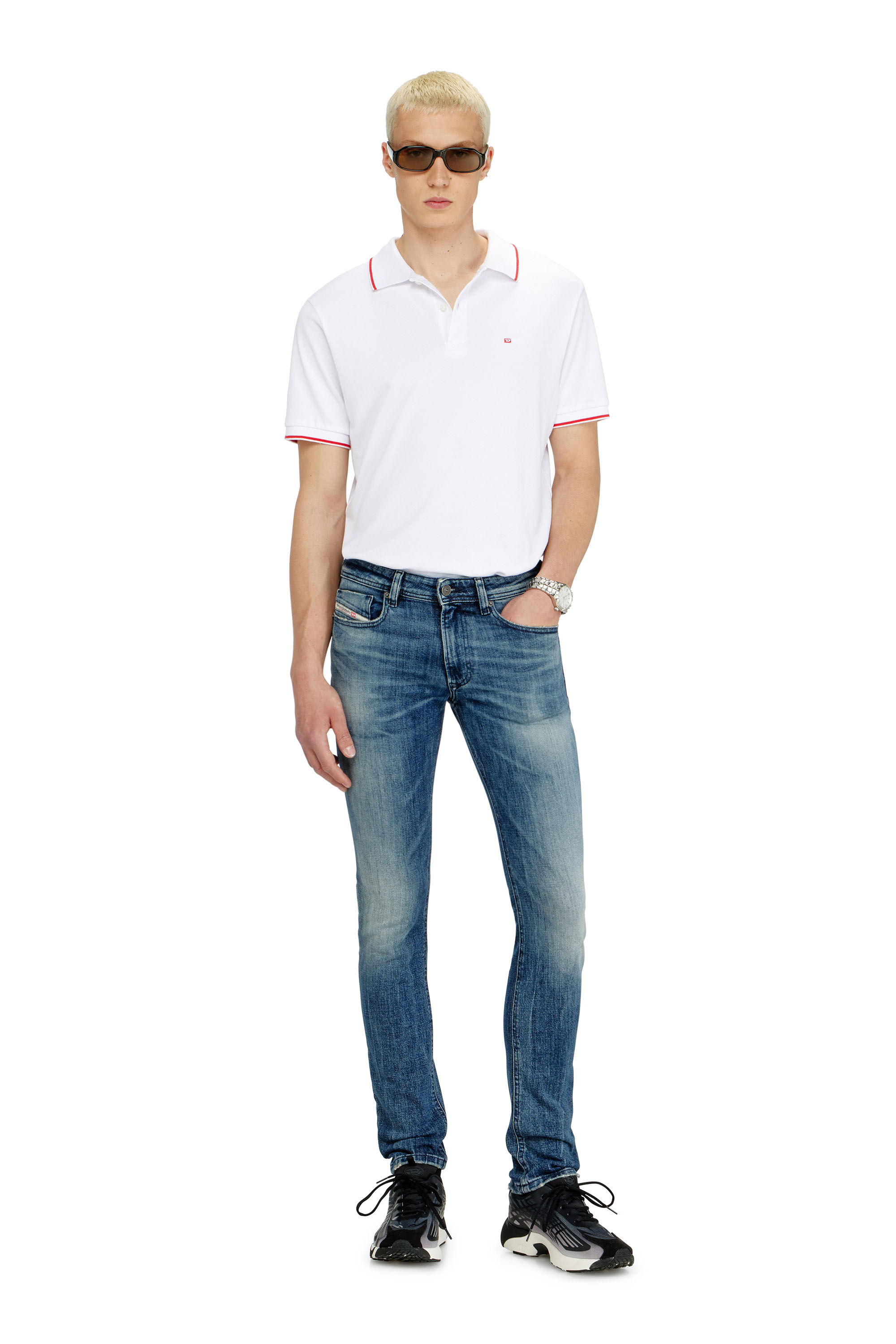 Diesel - Skinny Jeans 1979 Sleenker 0KBBE Hombre, Azul medio - 1