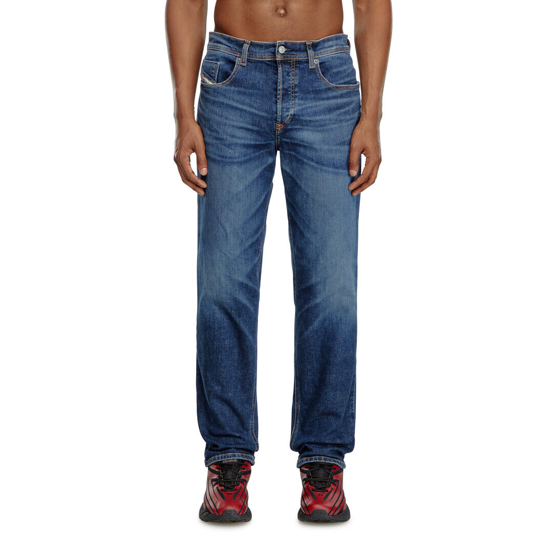 Diesel - Tapered Jeans 2023 D-Finitive 09J47, Azul Oscuro - Image 8