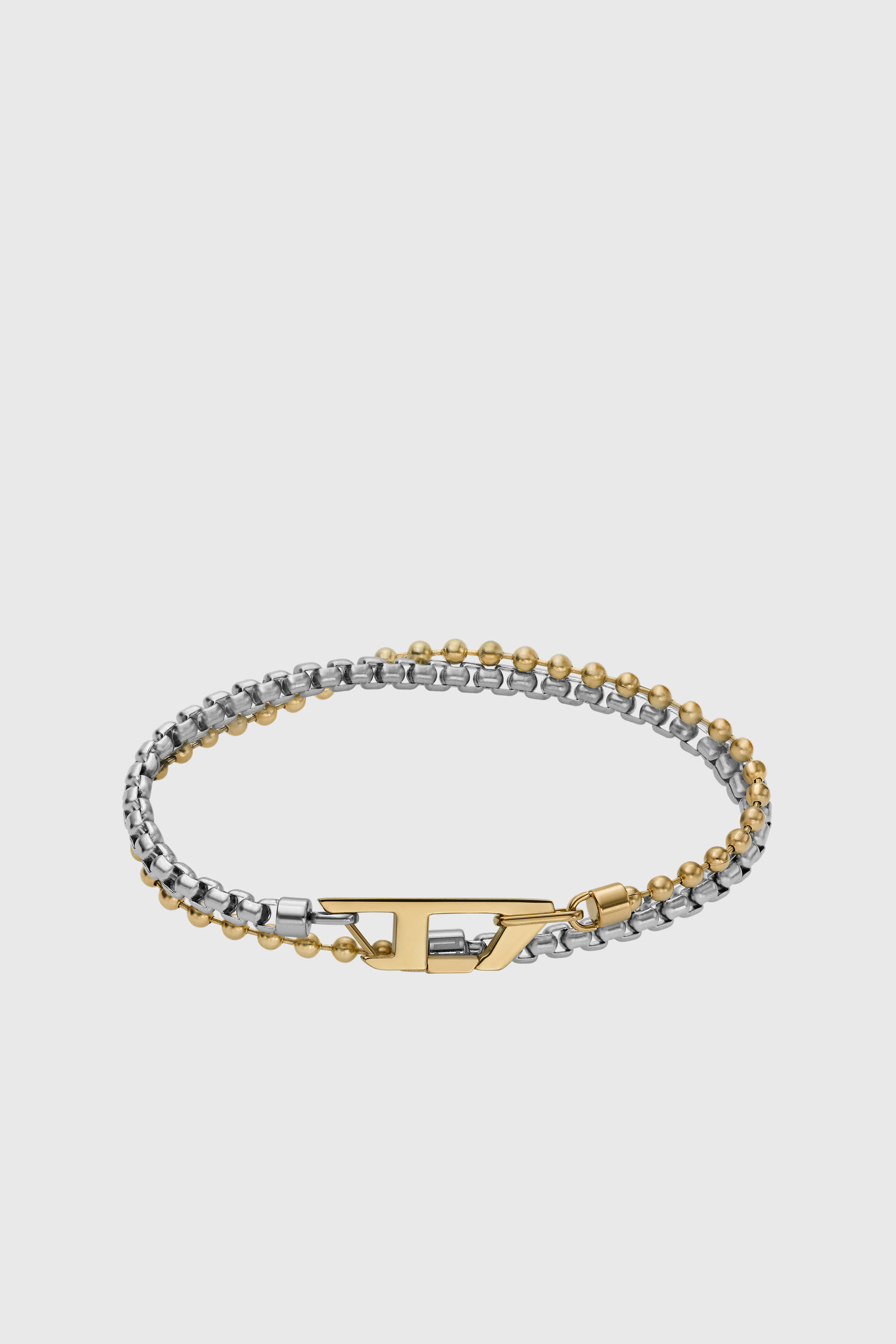 Diesel - DX1570931 JEWEL, Pulsera de cadena de acero inoxidable en dos tonos Unisex in Plateado - 1