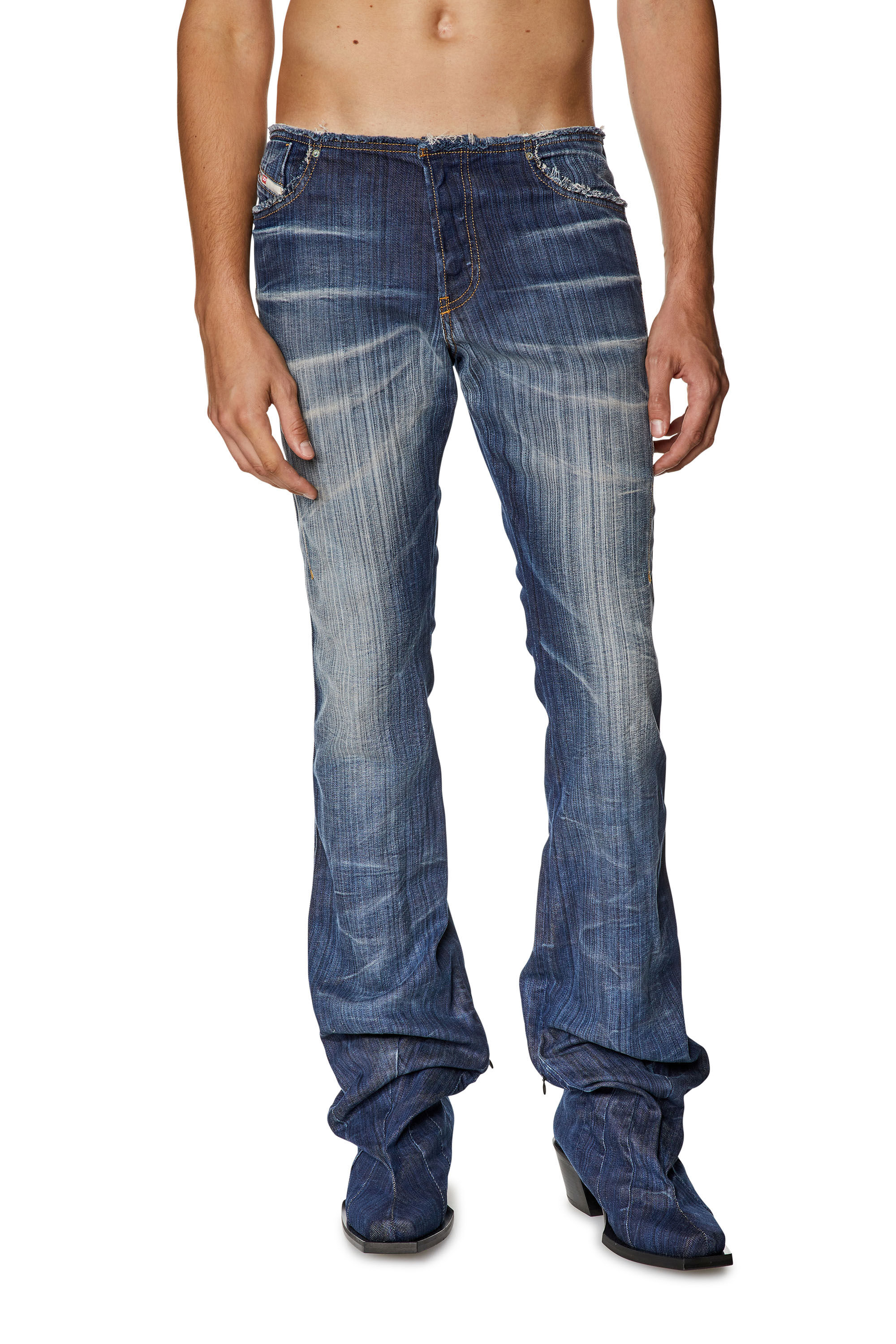 Diesel - Bootcut Jeans D-Bootcutboot 09I03, Azul Oscuro - Image 3