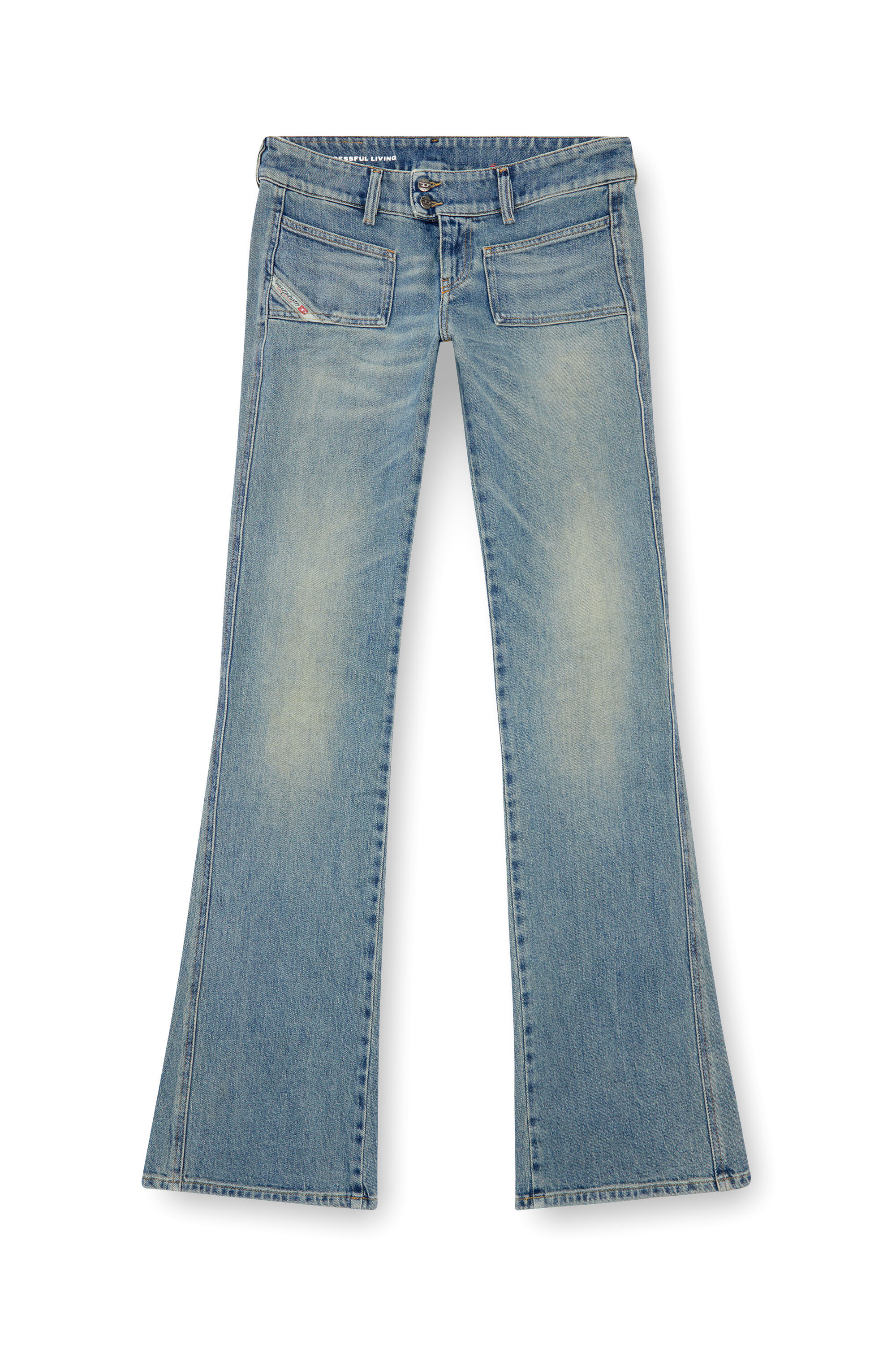Diesel - Bootcut Jeans D-Hush 09J55 Mujer, Azul Claro - 2