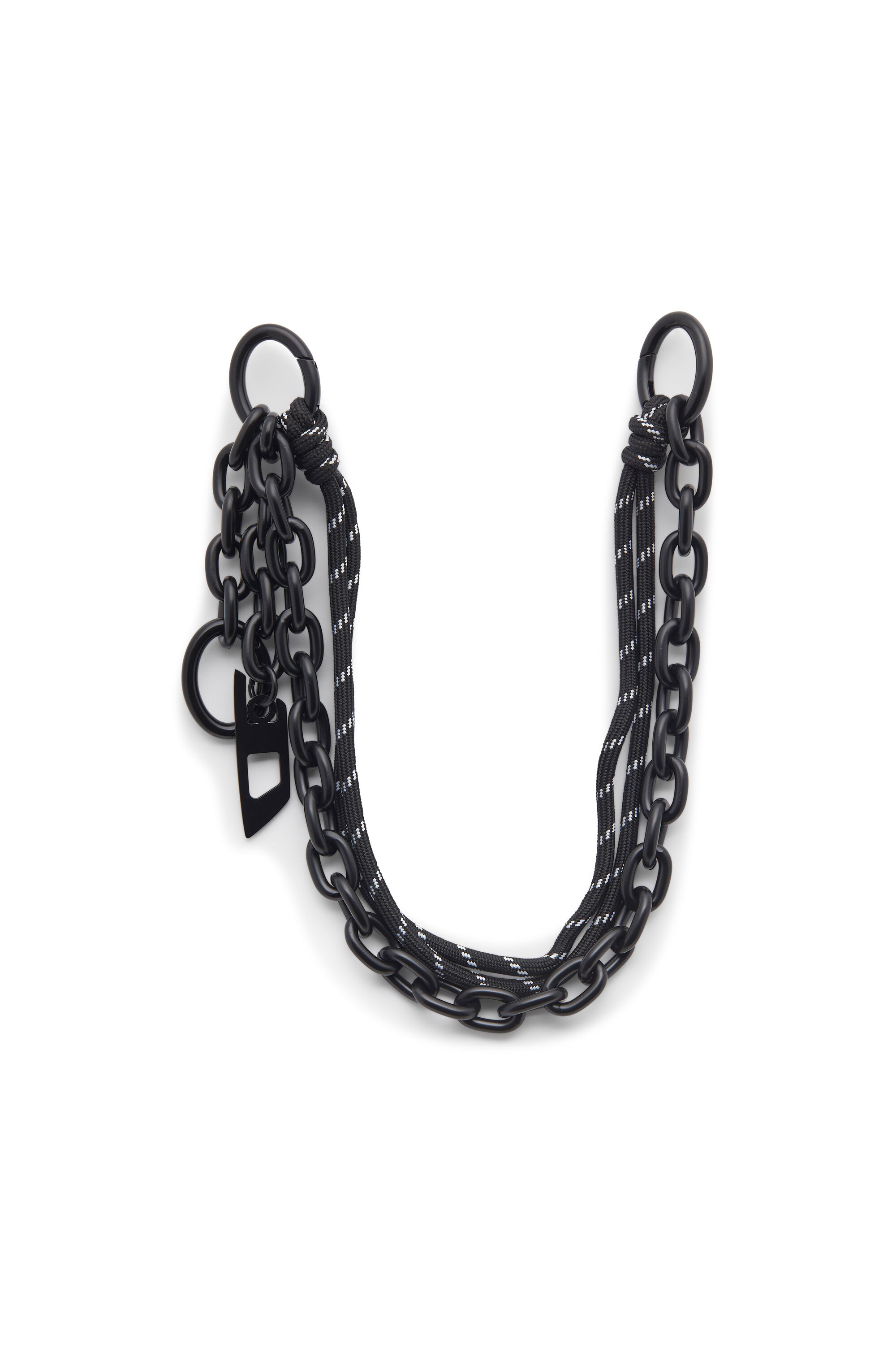 Diesel - CHAIN-D L, Encanto en cadena y cuerda Unisex in Negro - 1