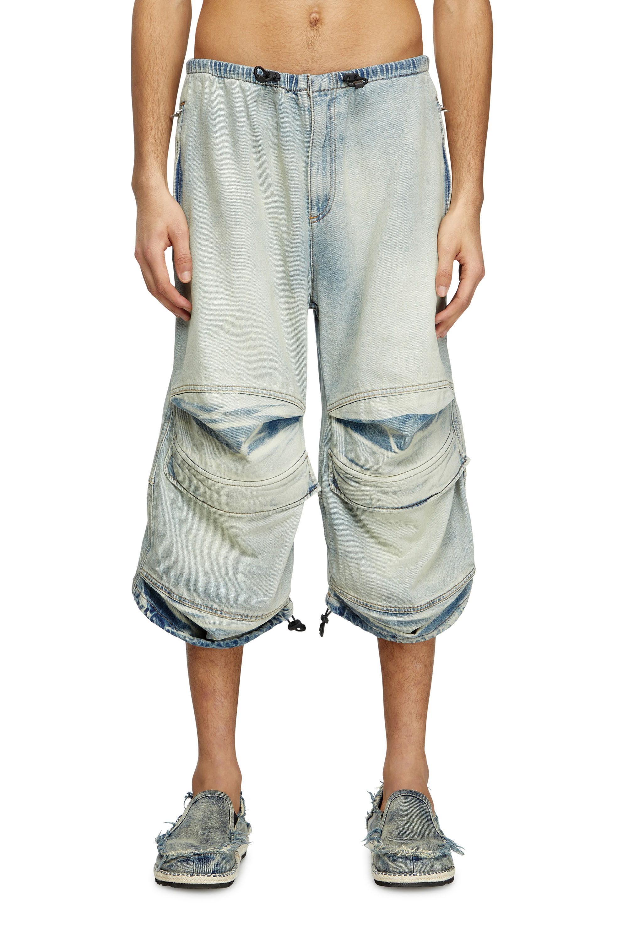 Diesel - D-DAYETZ-SHORT-S, Pantalones cortos en denim bicolor claro Unisex in Azul marino - 3