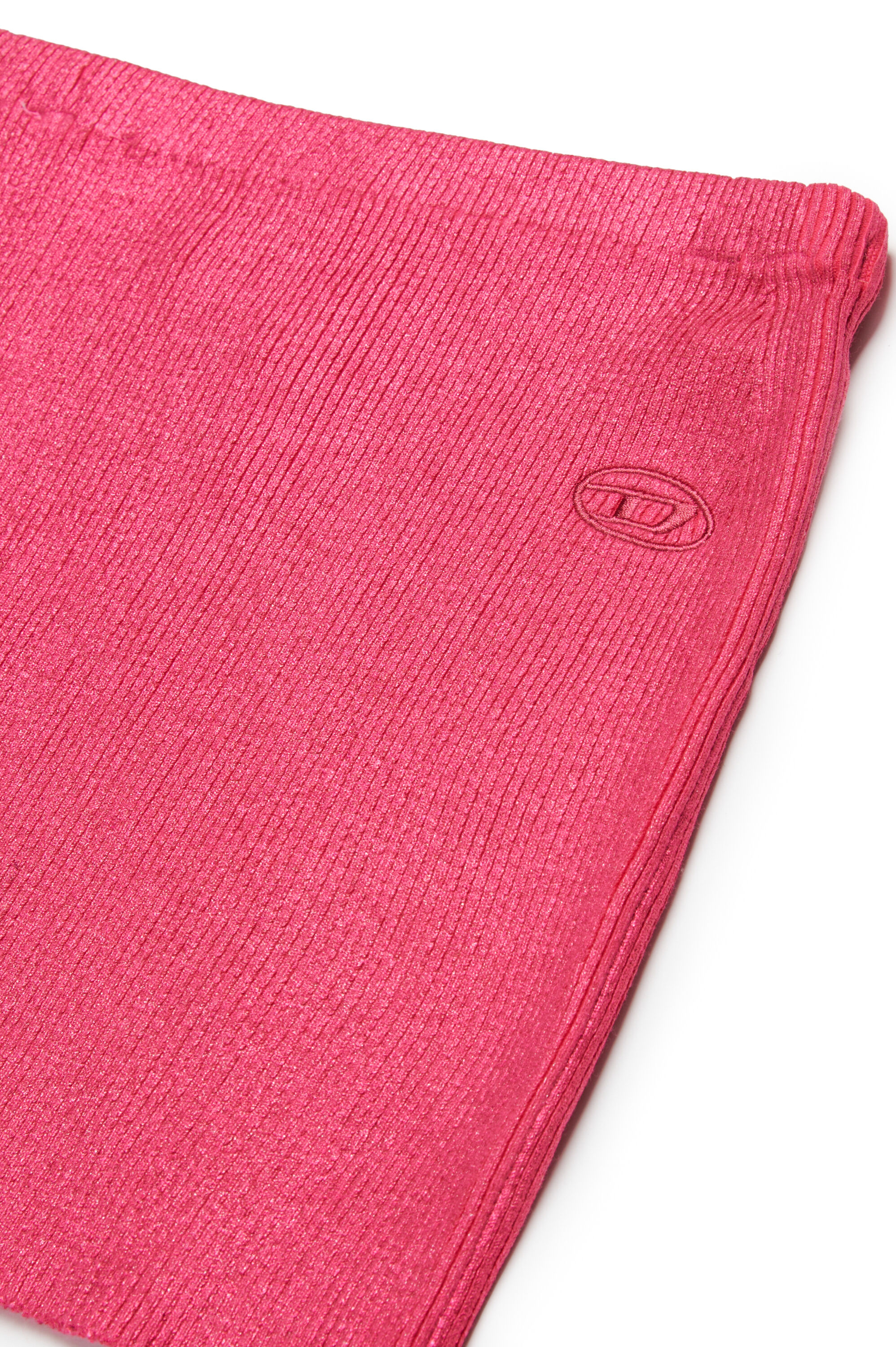 Diesel - GESID, Minifalda de punto de canalé Mujer in Rosa - 3