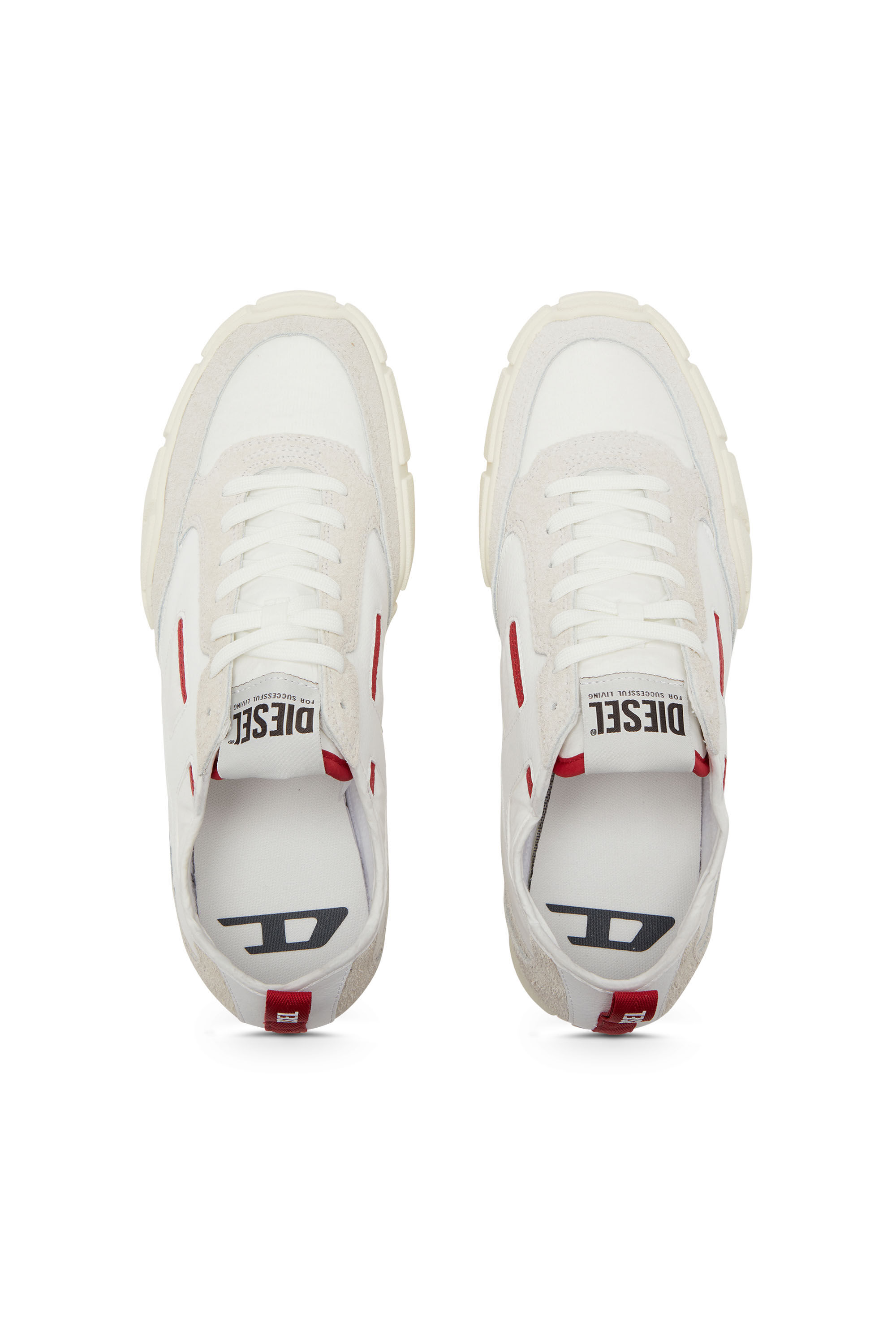 Diesel - S-PAGODHA LOW, Deportivas de piel, gamuza y ripstop Hombre in Multicolor - 4